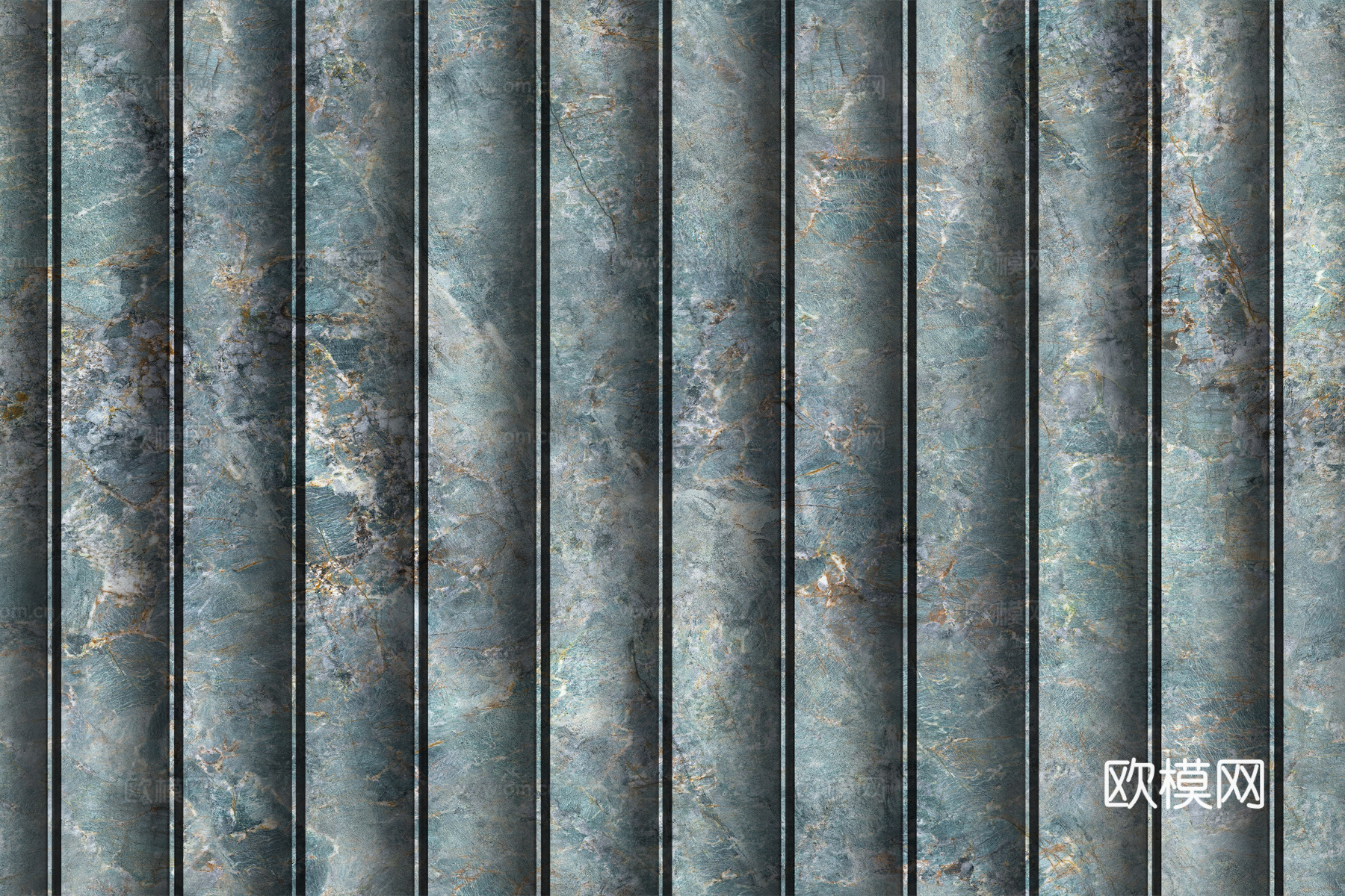 岩板大理石纹波浪艺术背景墙下载（渲染图8）