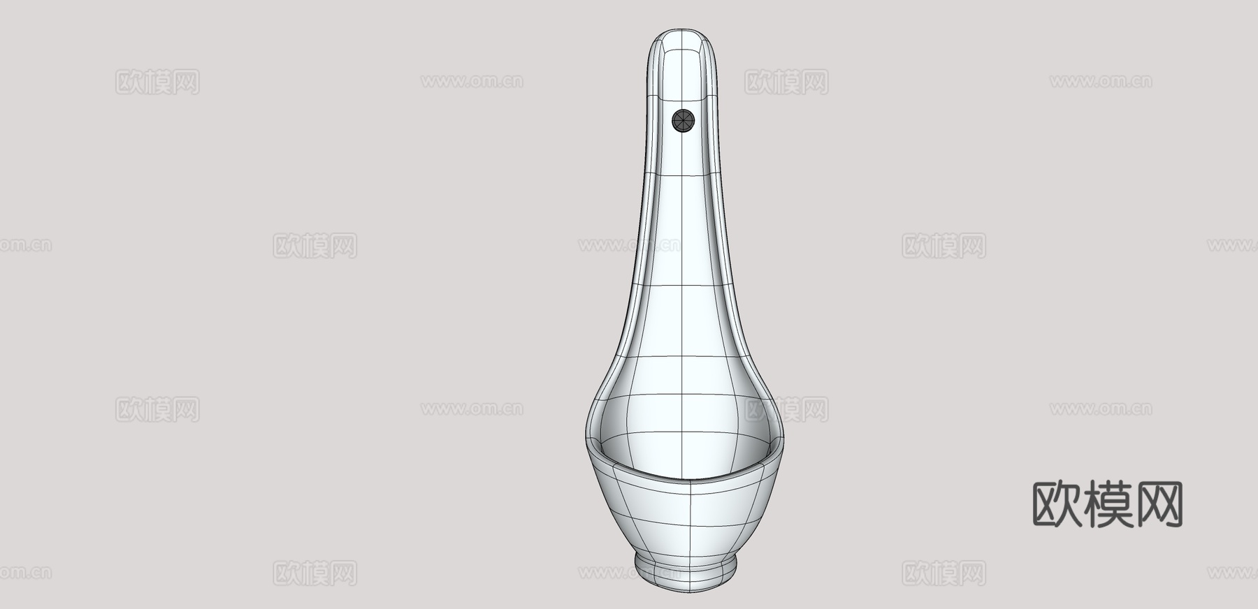 现代 小便池 小便斗su模型
