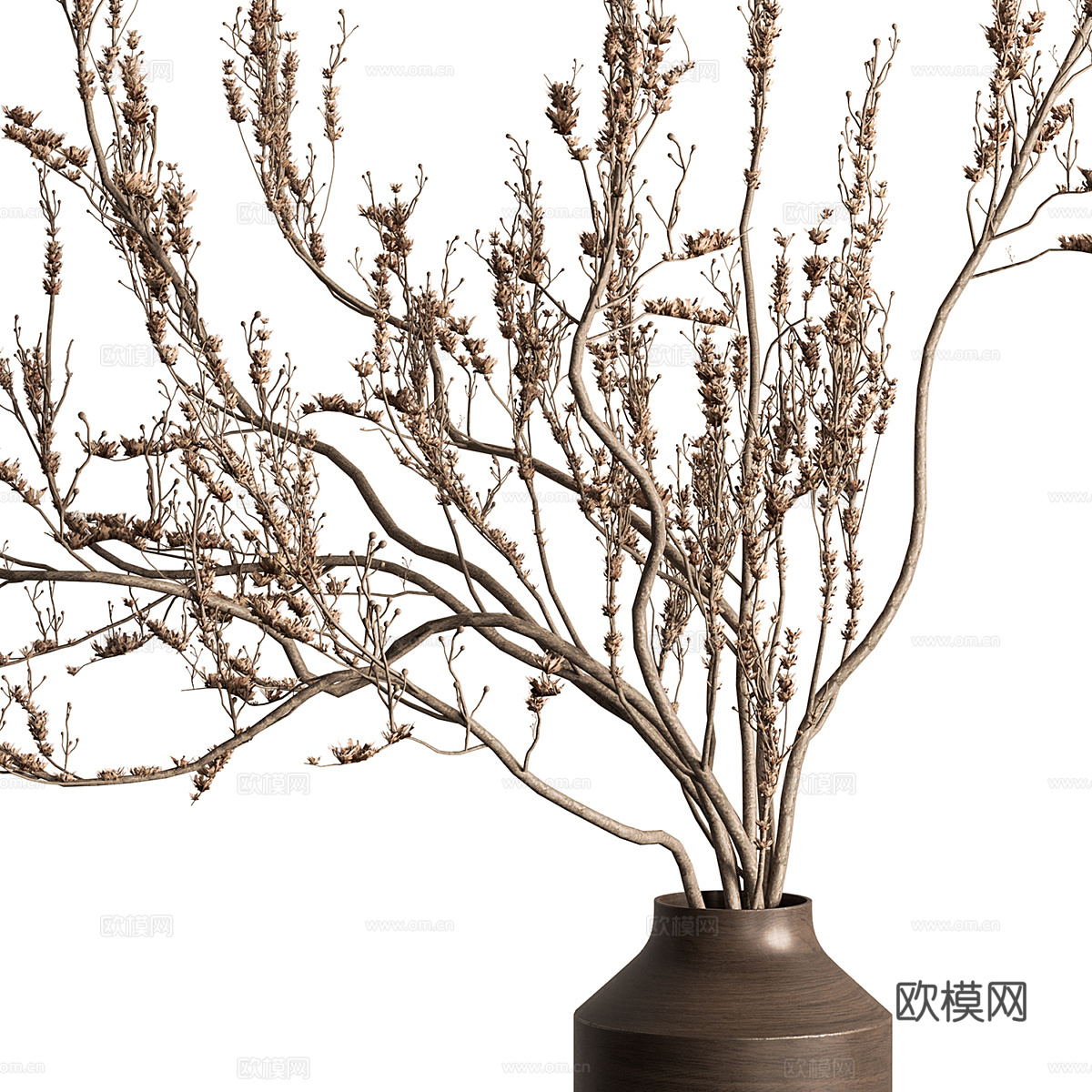 新中式花瓶花艺3d模型