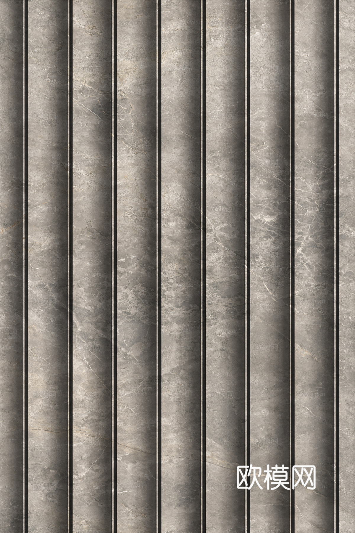 岩板大理石纹波浪艺术背景墙下载（渲染图6）