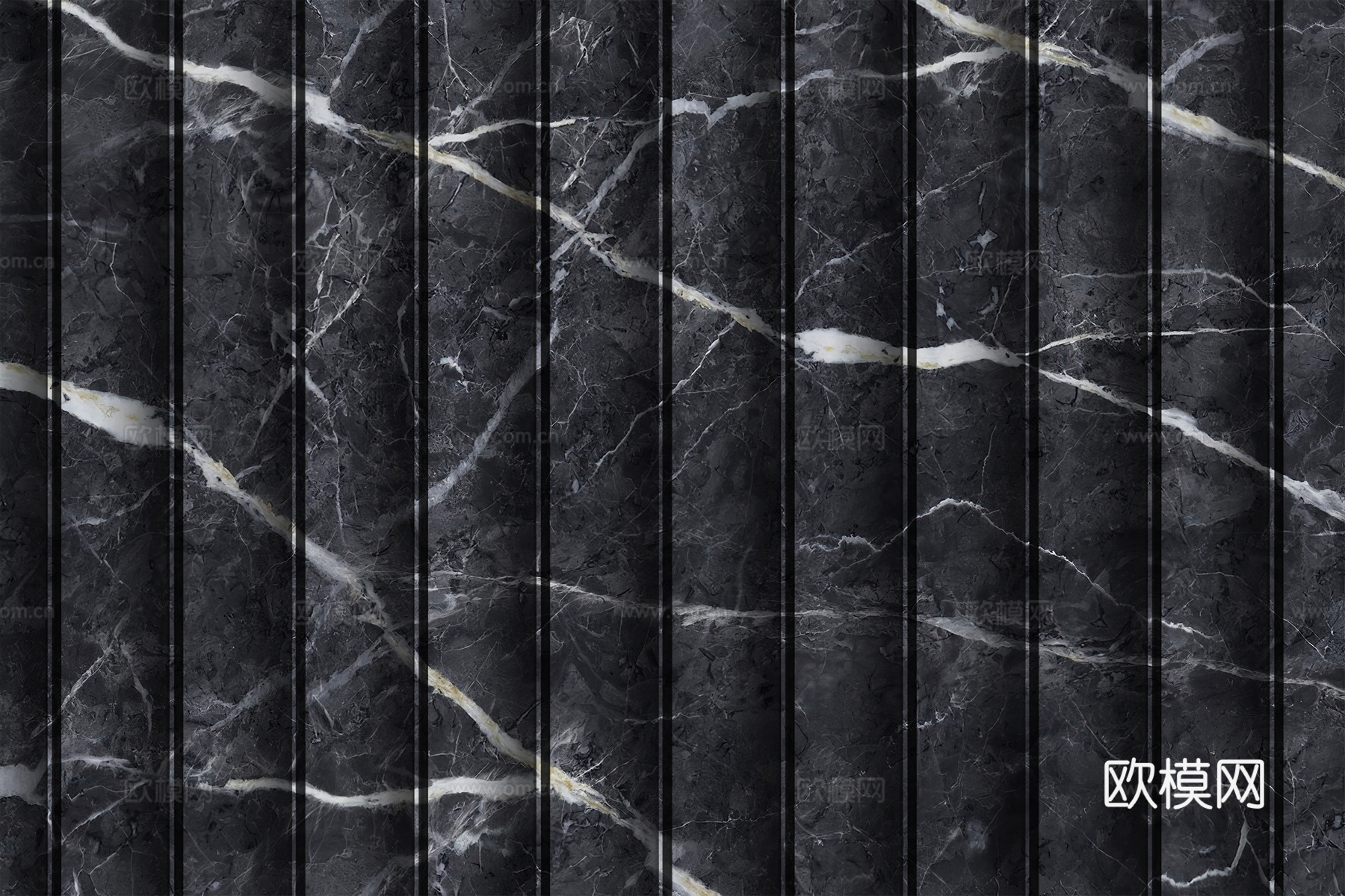 岩板大理石纹波浪艺术背景墙下载（渲染图2）