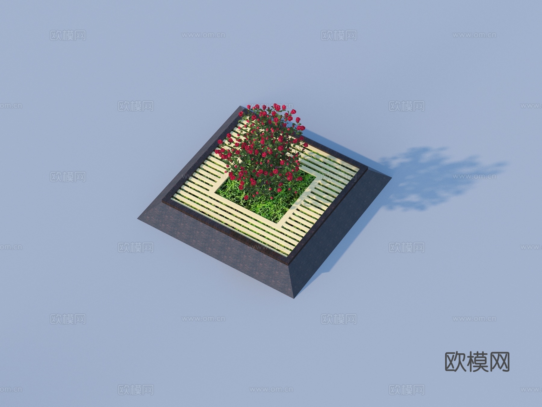 树池 坐凳 树池花坛3d模型