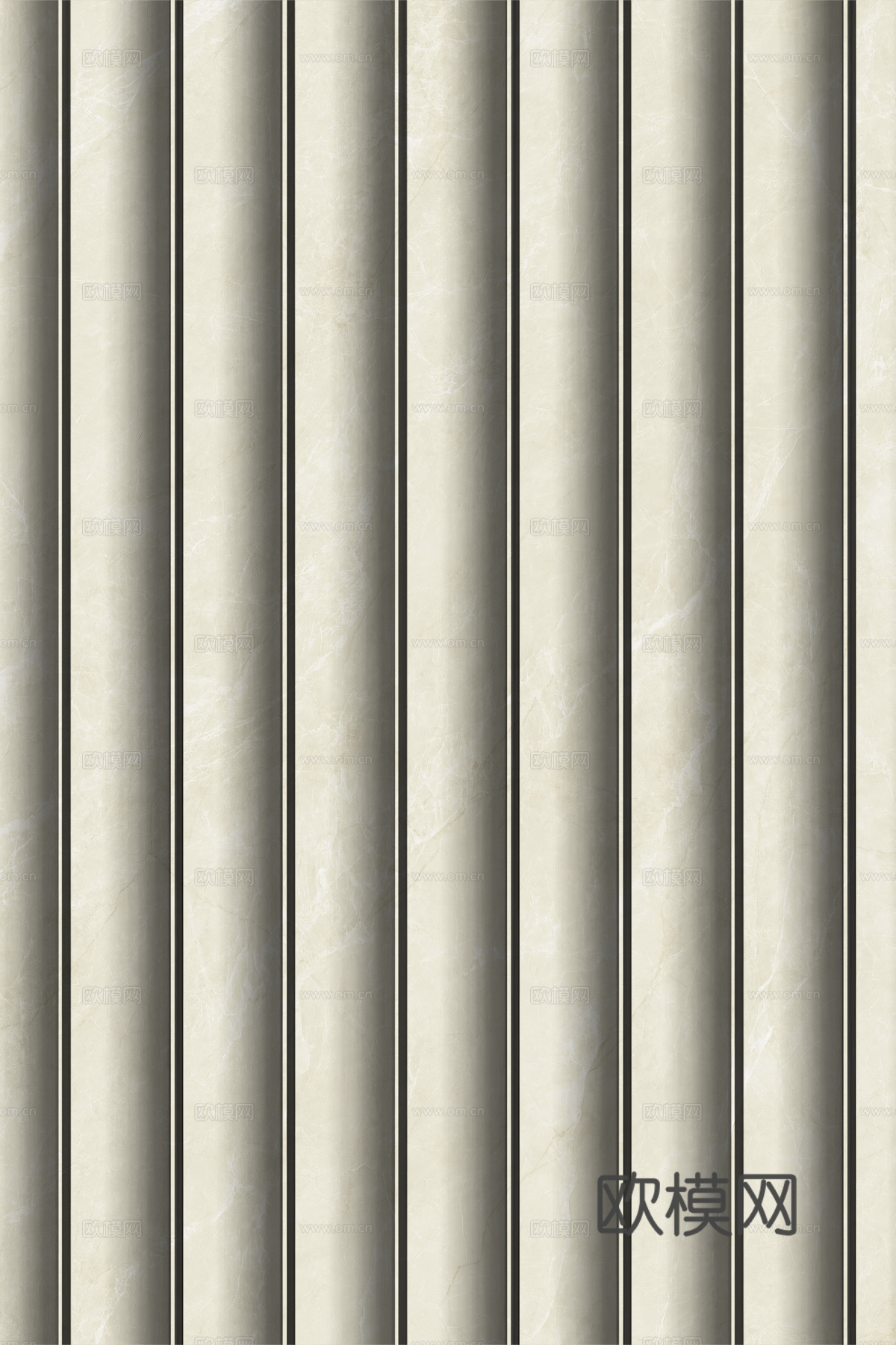 岩板大理石纹波浪艺术背景墙下载（渲染图1）