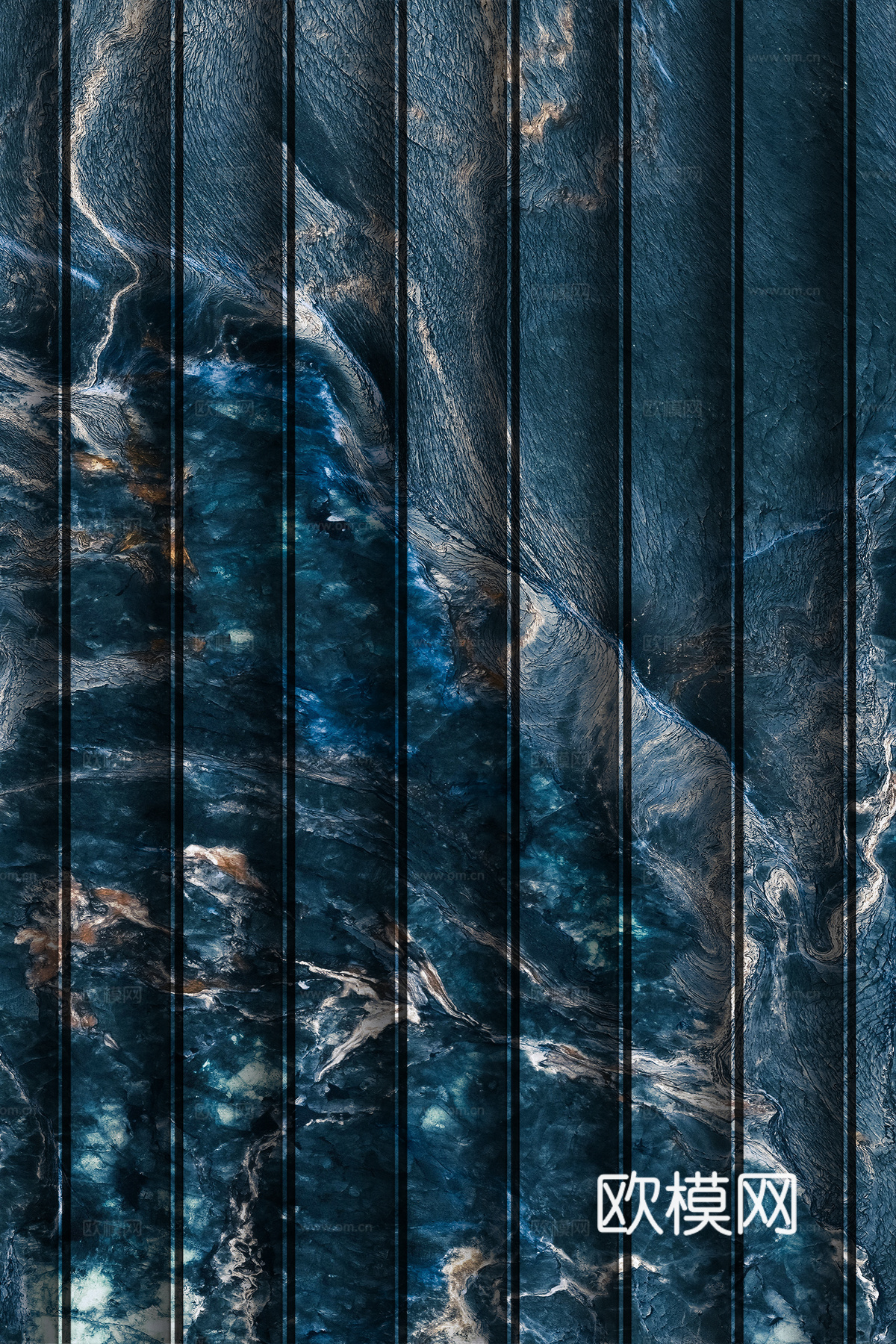岩板大理石纹波浪艺术背景墙下载（渲染图8）