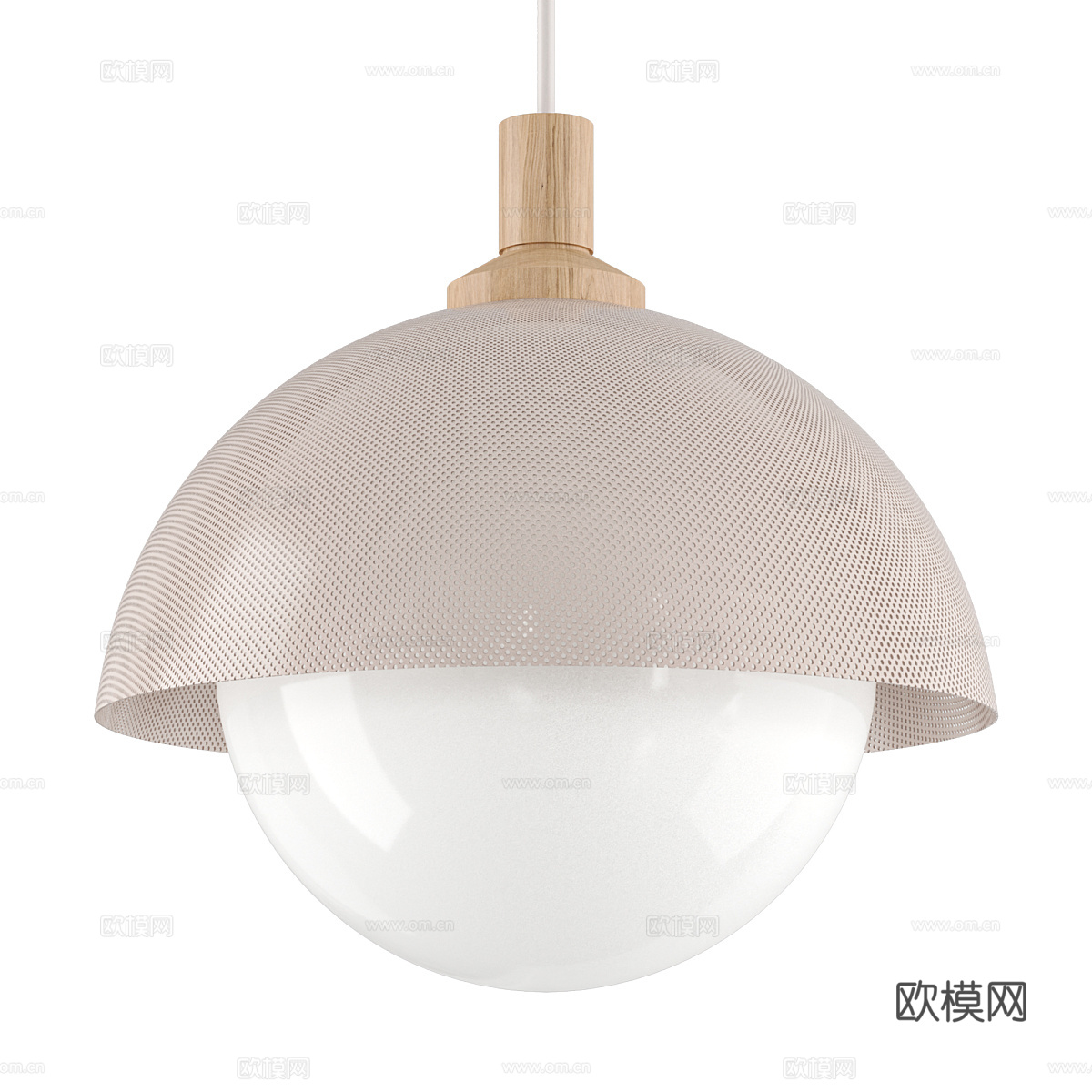 现代北欧装饰小吊灯3d模型