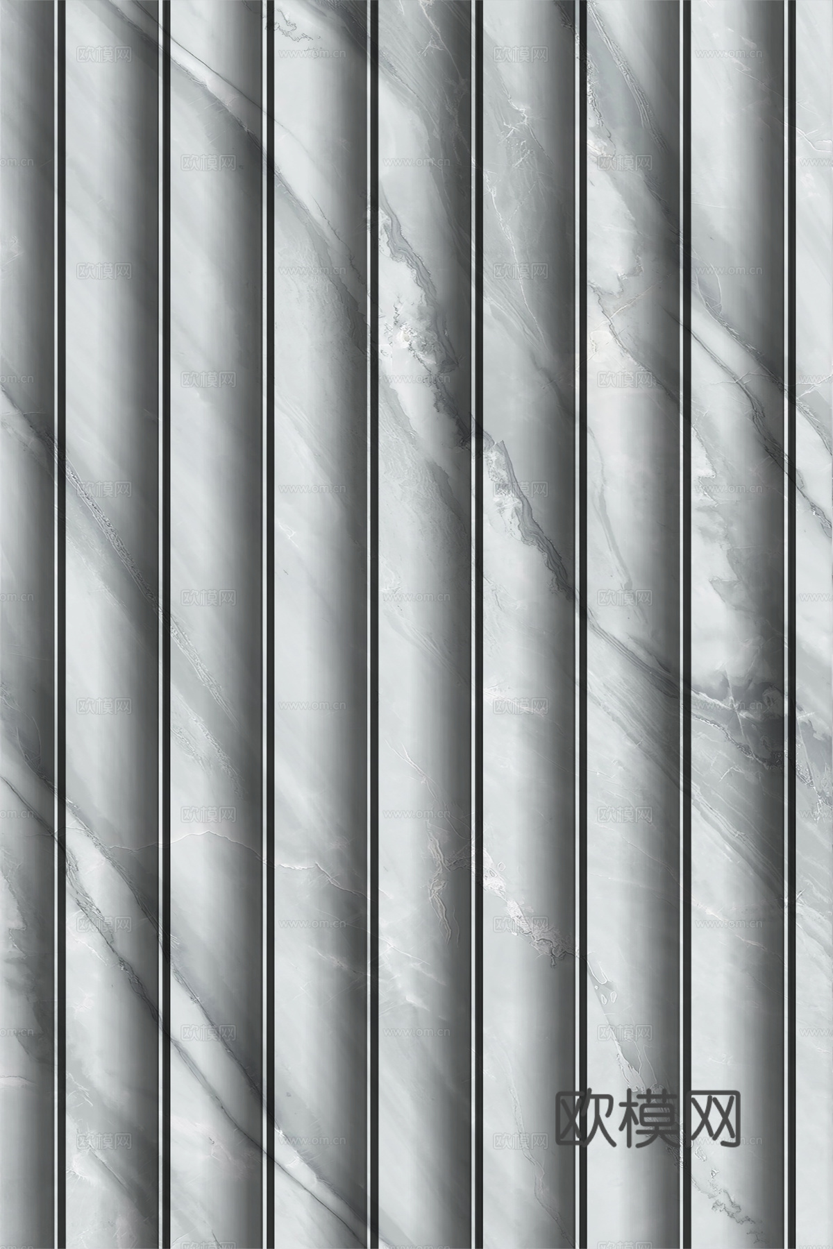 岩板大理石纹波浪艺术背景墙下载（渲染图1）