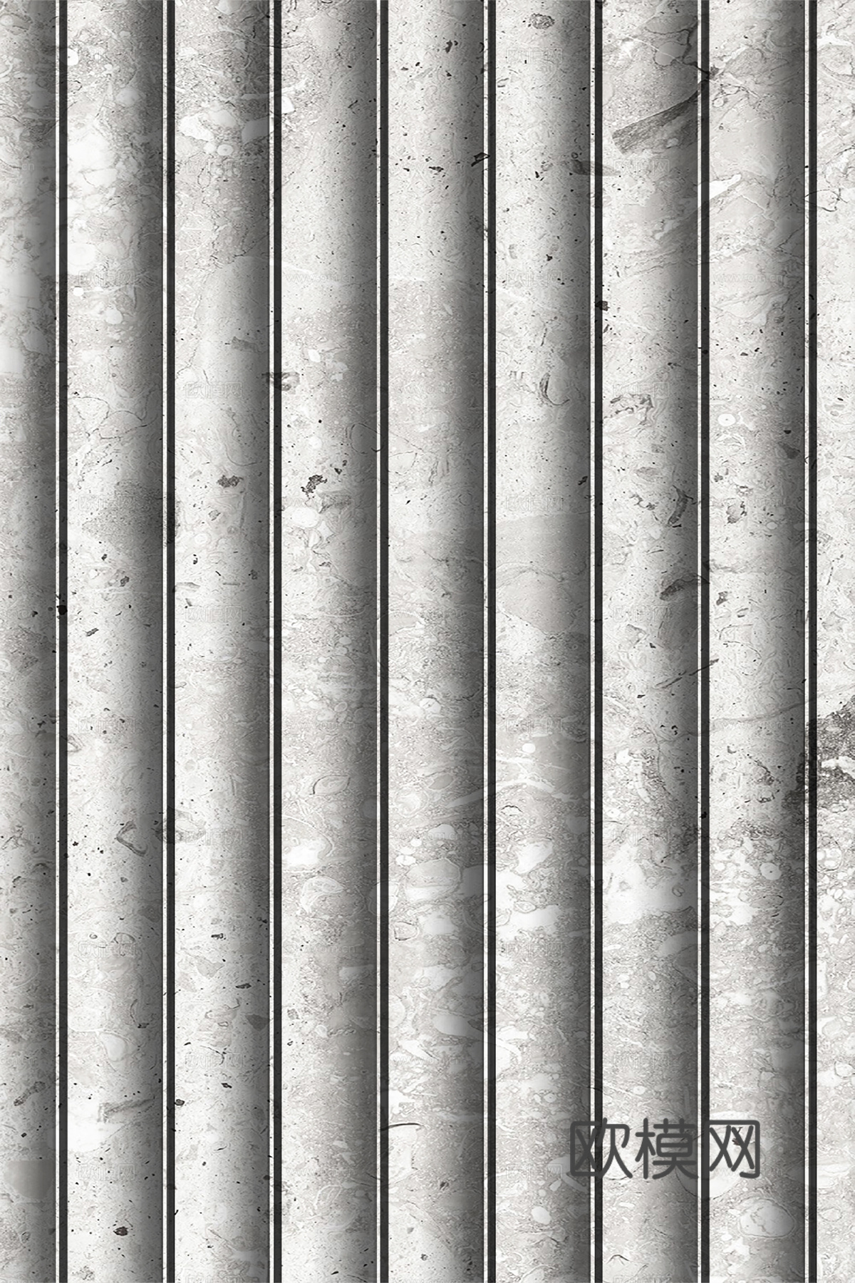 岩板大理石纹波浪艺术背景墙下载（渲染图5）