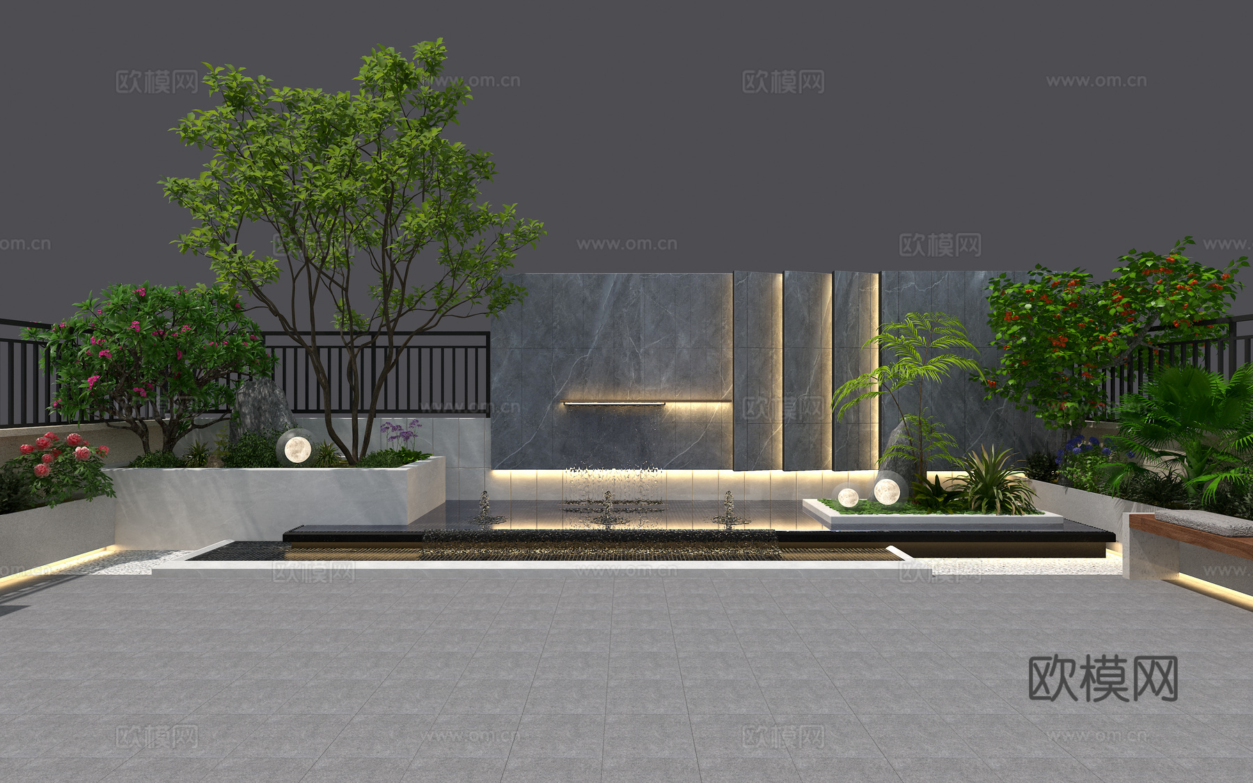 屋顶花园3d模型