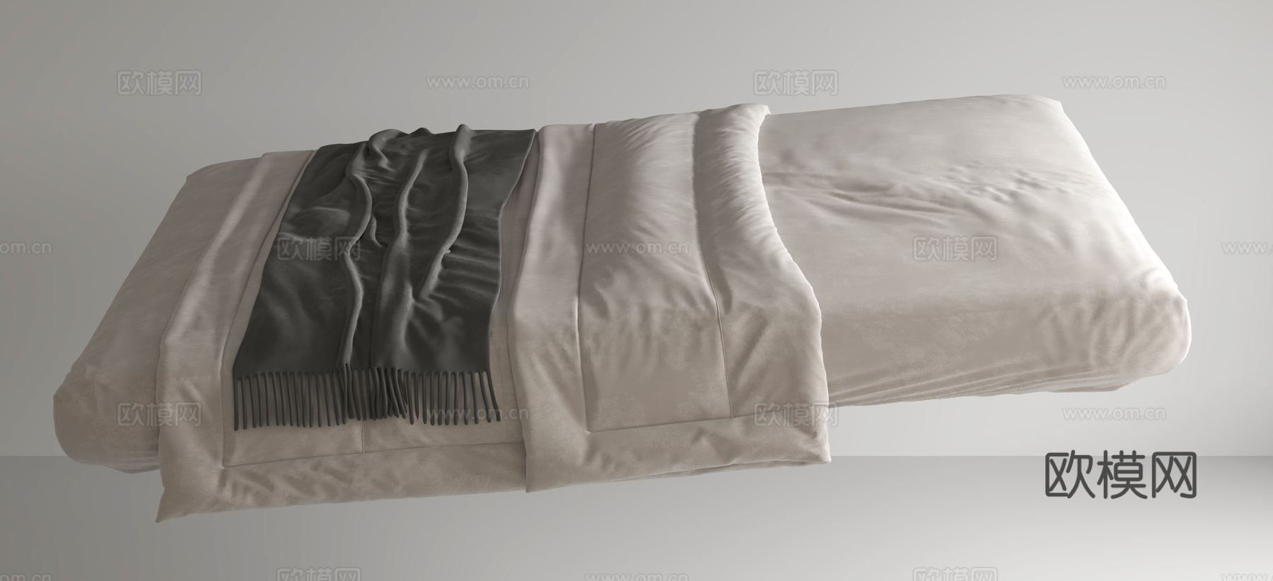 现代床垫 生活用品 床品3d模型