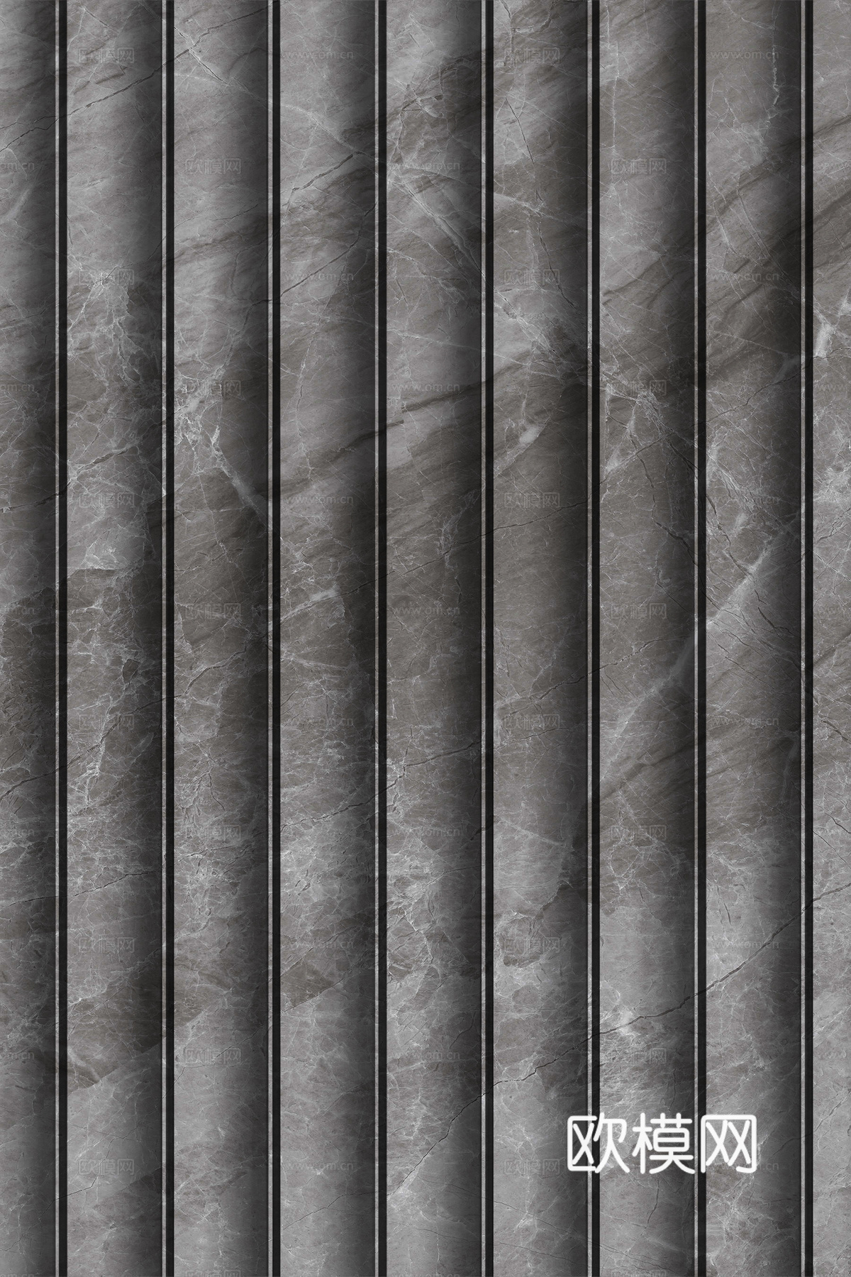 岩板大理石纹波浪艺术背景墙下载（渲染图2）