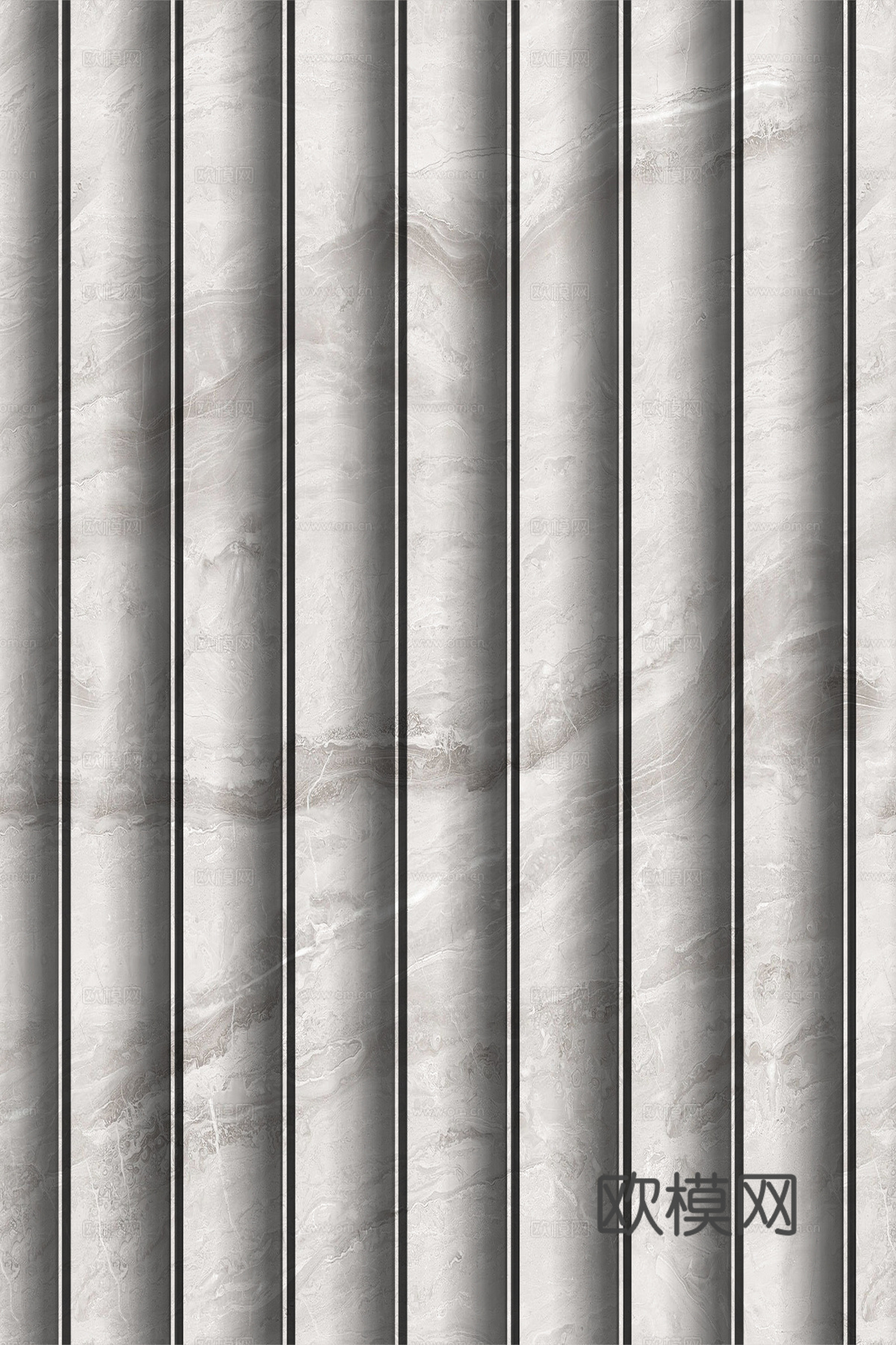 岩板大理石纹波浪艺术背景墙下载（渲染图3）