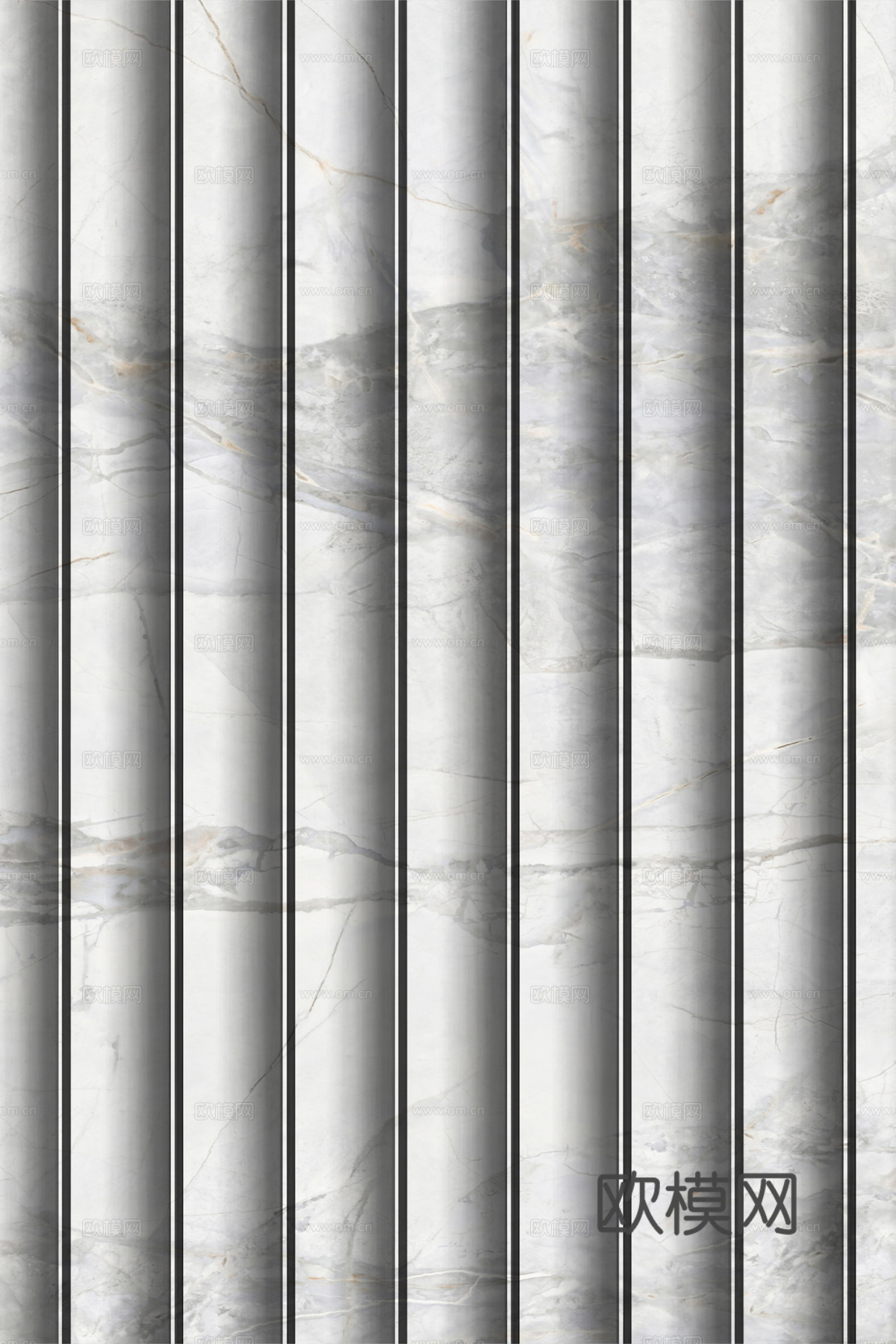 岩板大理石纹波浪艺术背景墙下载（渲染图2）