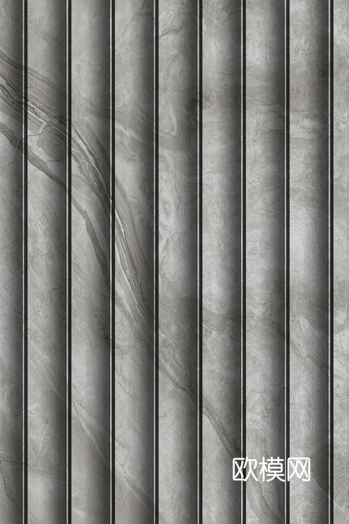 岩板大理石纹波浪艺术背景墙下载（渲染图6）