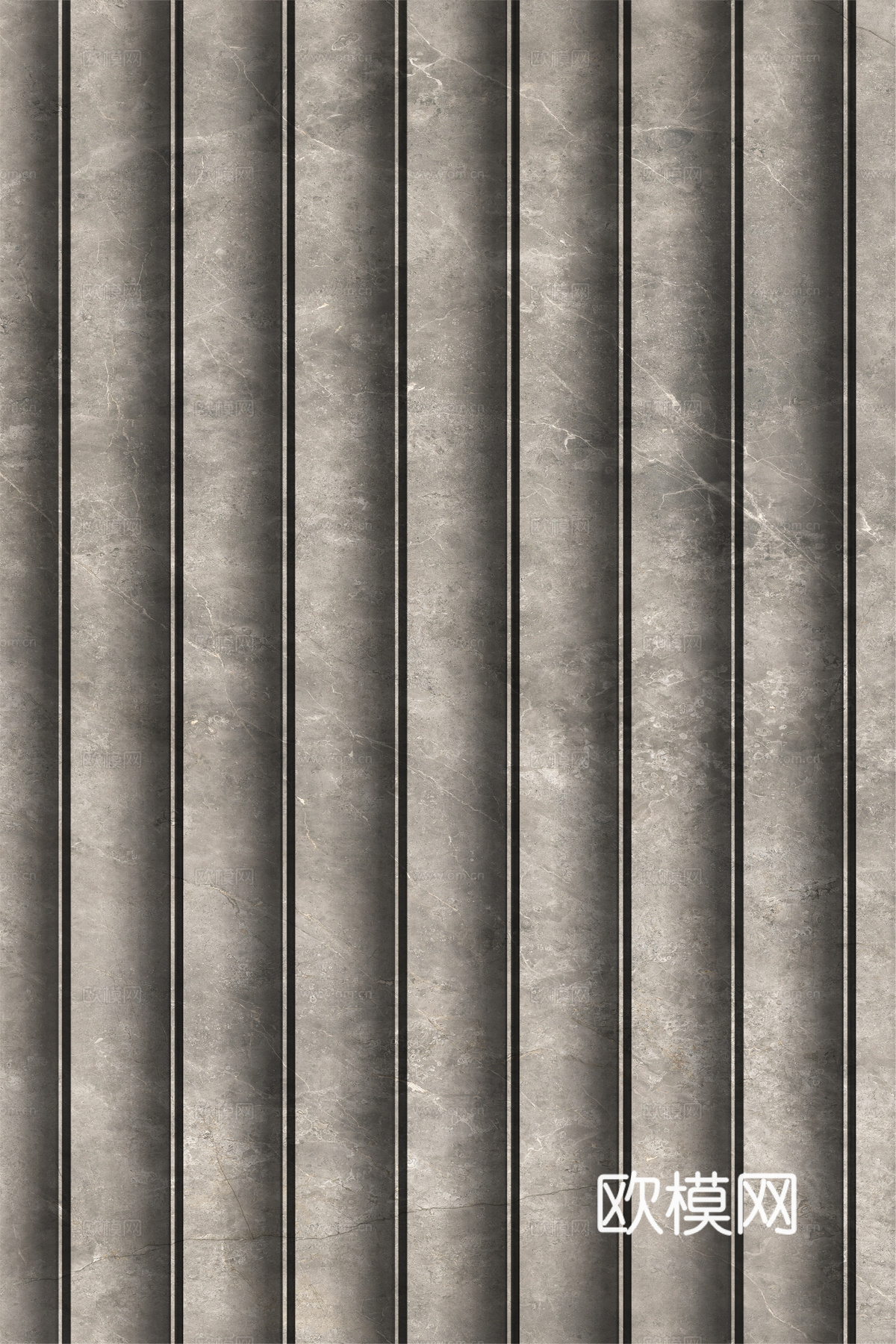 岩板大理石纹波浪艺术背景墙下载（渲染图7）