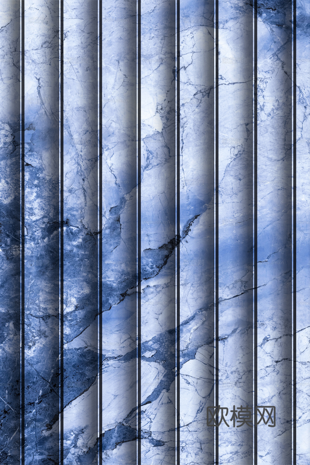 岩板大理石纹波浪艺术背景墙下载（渲染图6）