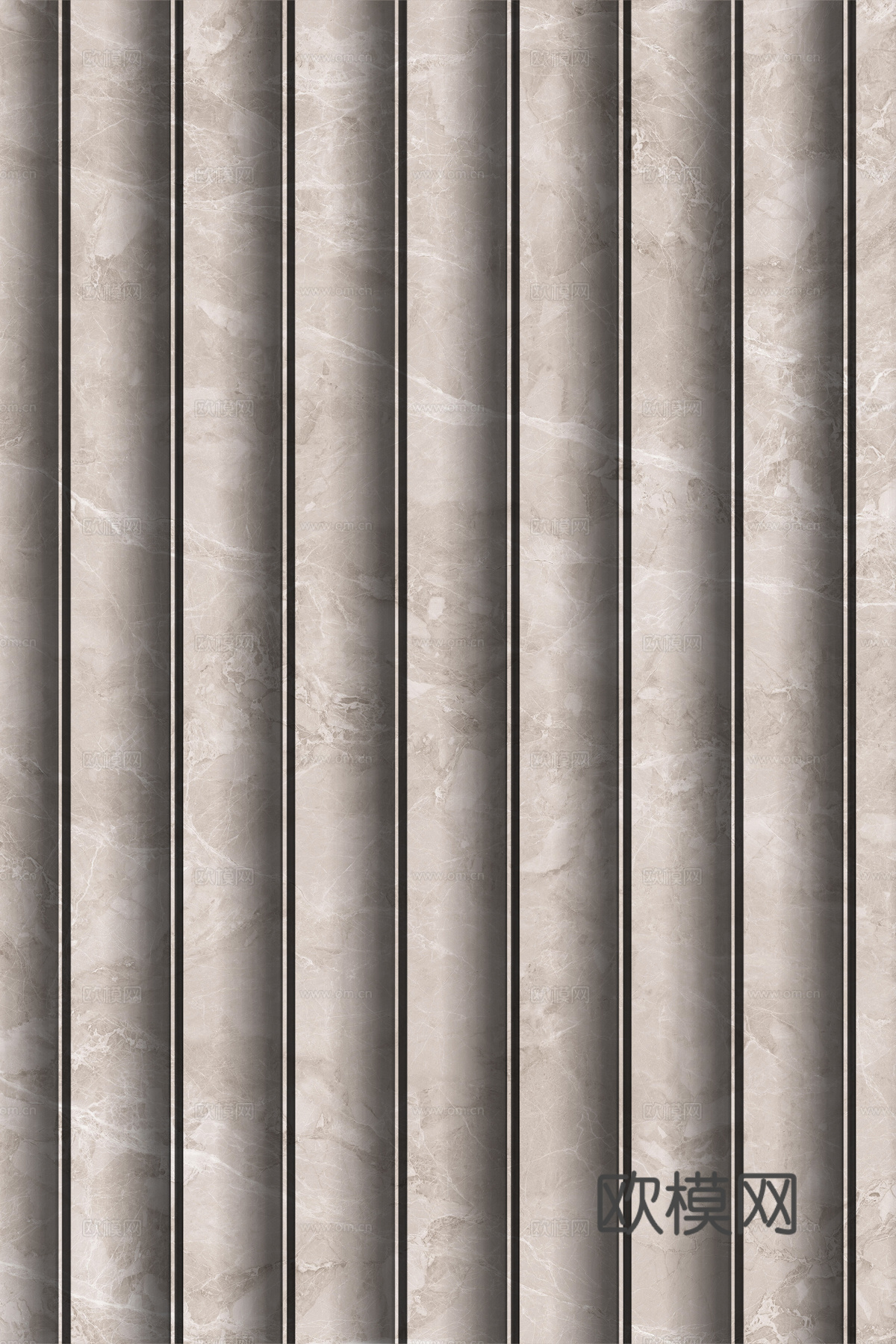 岩板大理石纹波浪艺术背景墙下载（渲染图5）