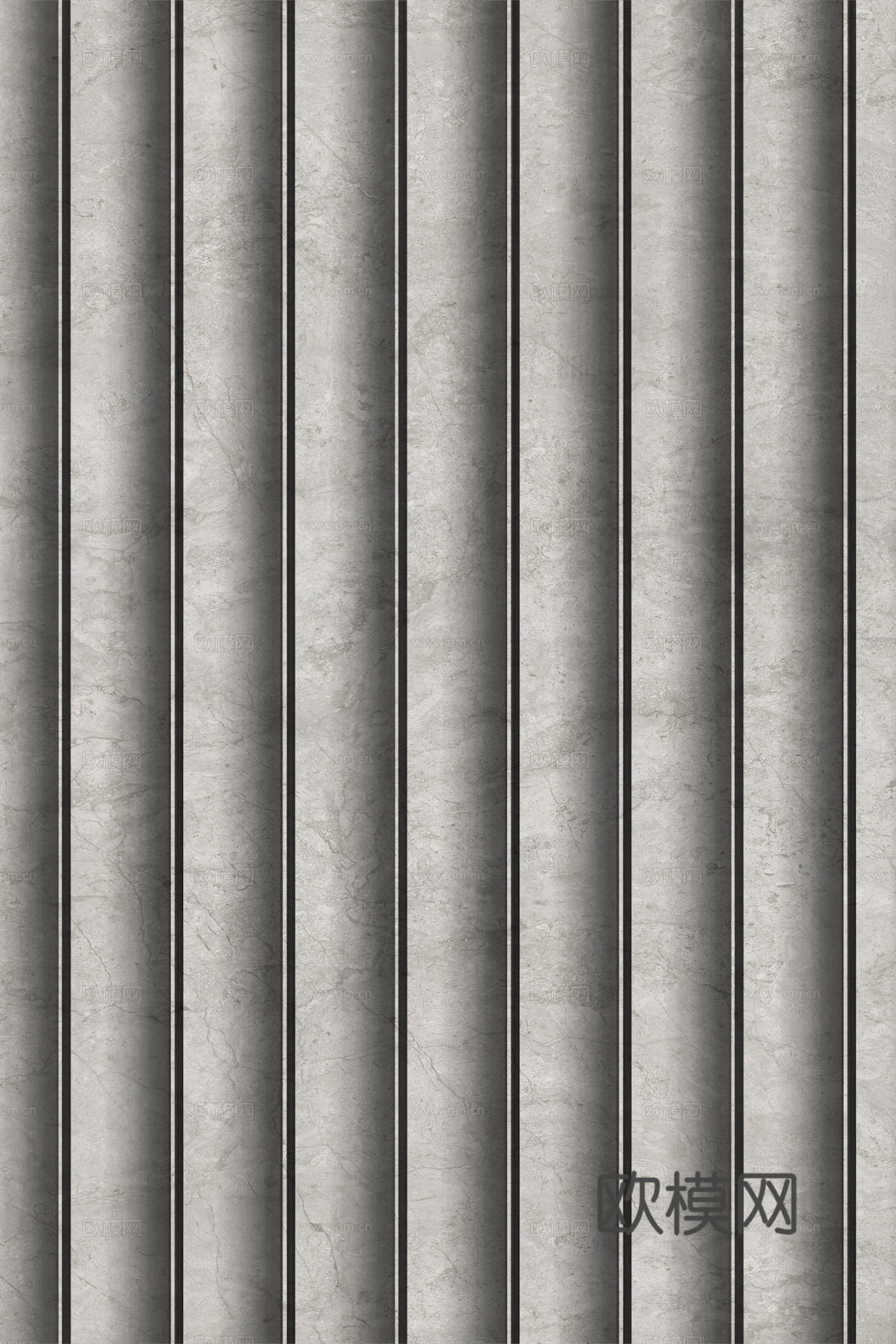 岩板大理石纹波浪艺术背景墙下载（渲染图4）