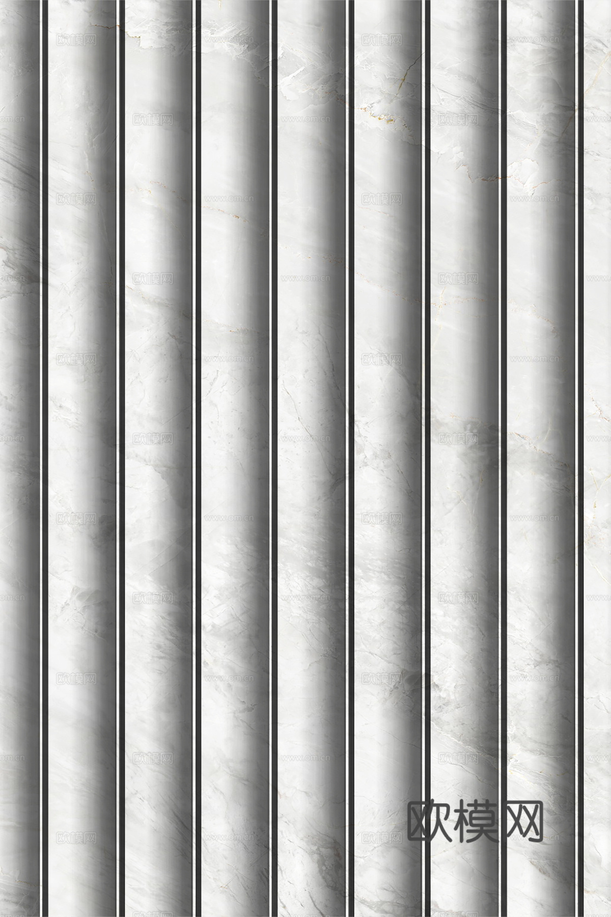 岩板大理石纹波浪艺术背景墙下载（渲染图2）