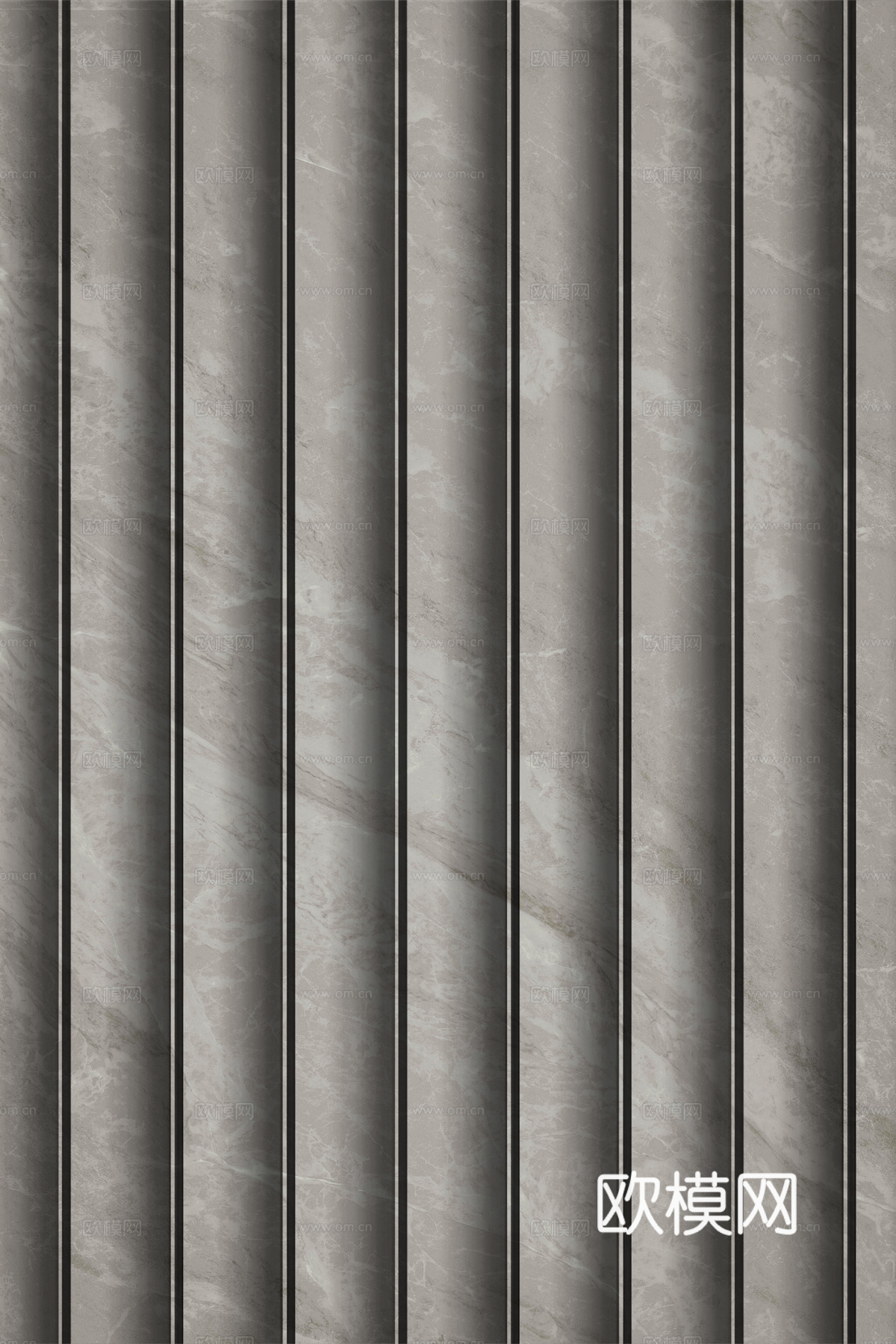 岩板大理石纹波浪艺术背景墙下载（渲染图2）