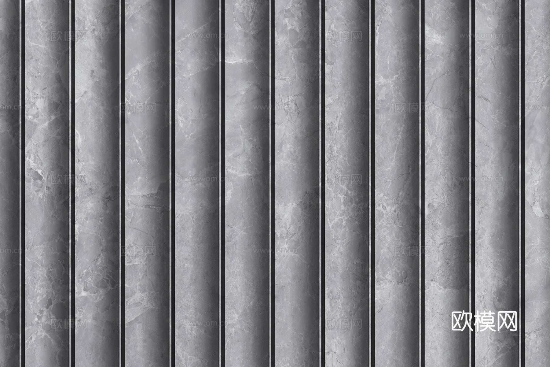 岩板大理石纹波浪艺术背景墙下载（渲染图2）