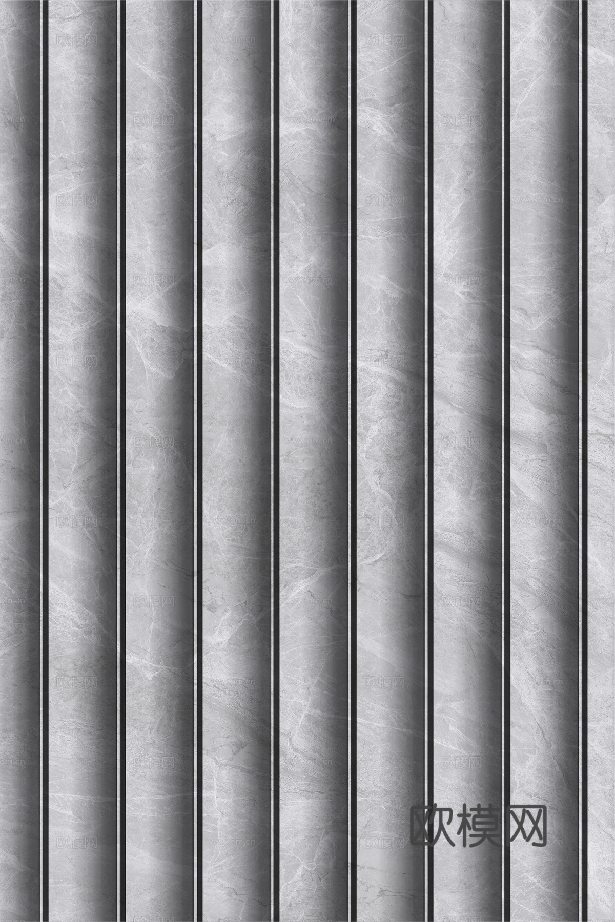 岩板大理石纹波浪艺术背景墙下载（渲染图3）