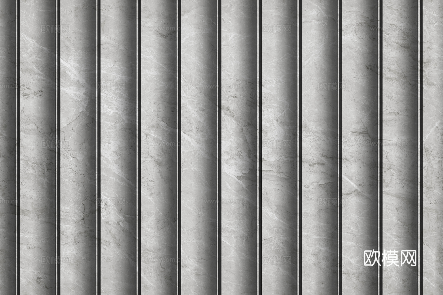 岩板大理石纹波浪艺术背景墙下载（渲染图4）