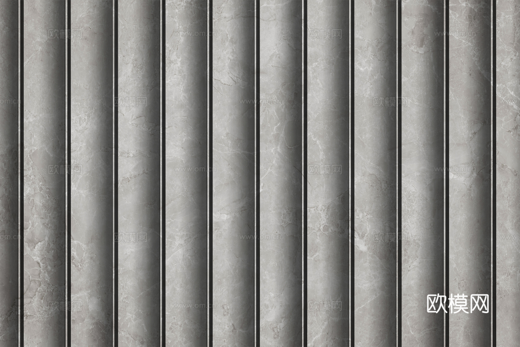 岩板大理石纹波浪艺术背景墙下载（渲染图7）