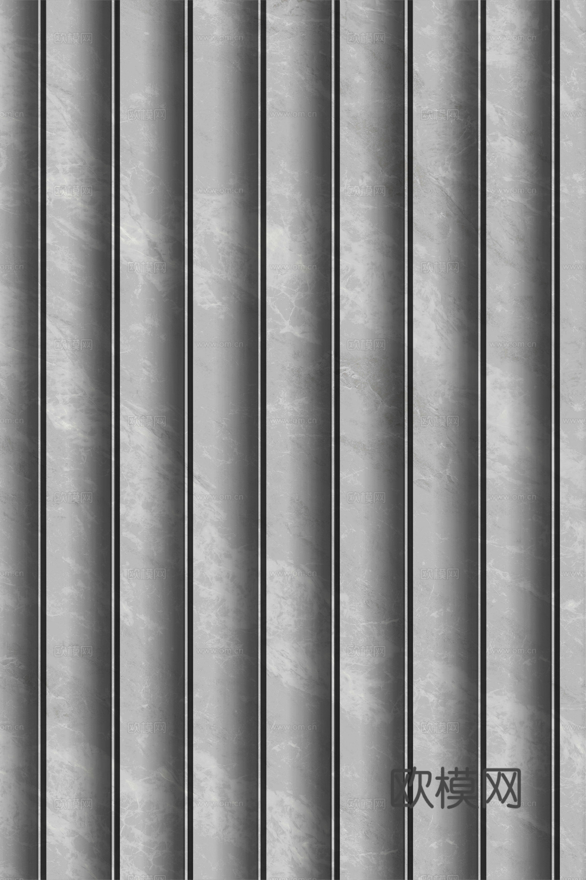 岩板大理石纹波浪艺术背景墙下载（渲染图4）