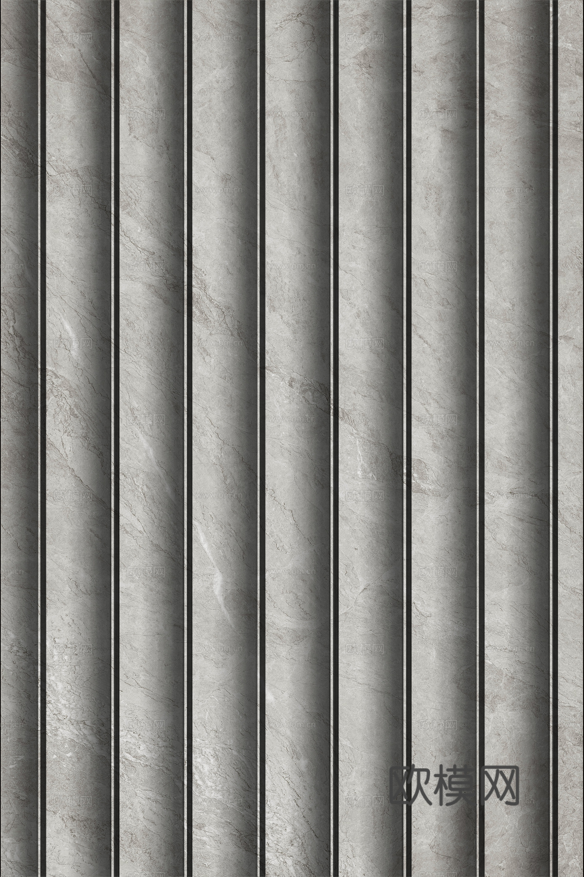 岩板大理石纹波浪艺术背景墙下载（渲染图3）