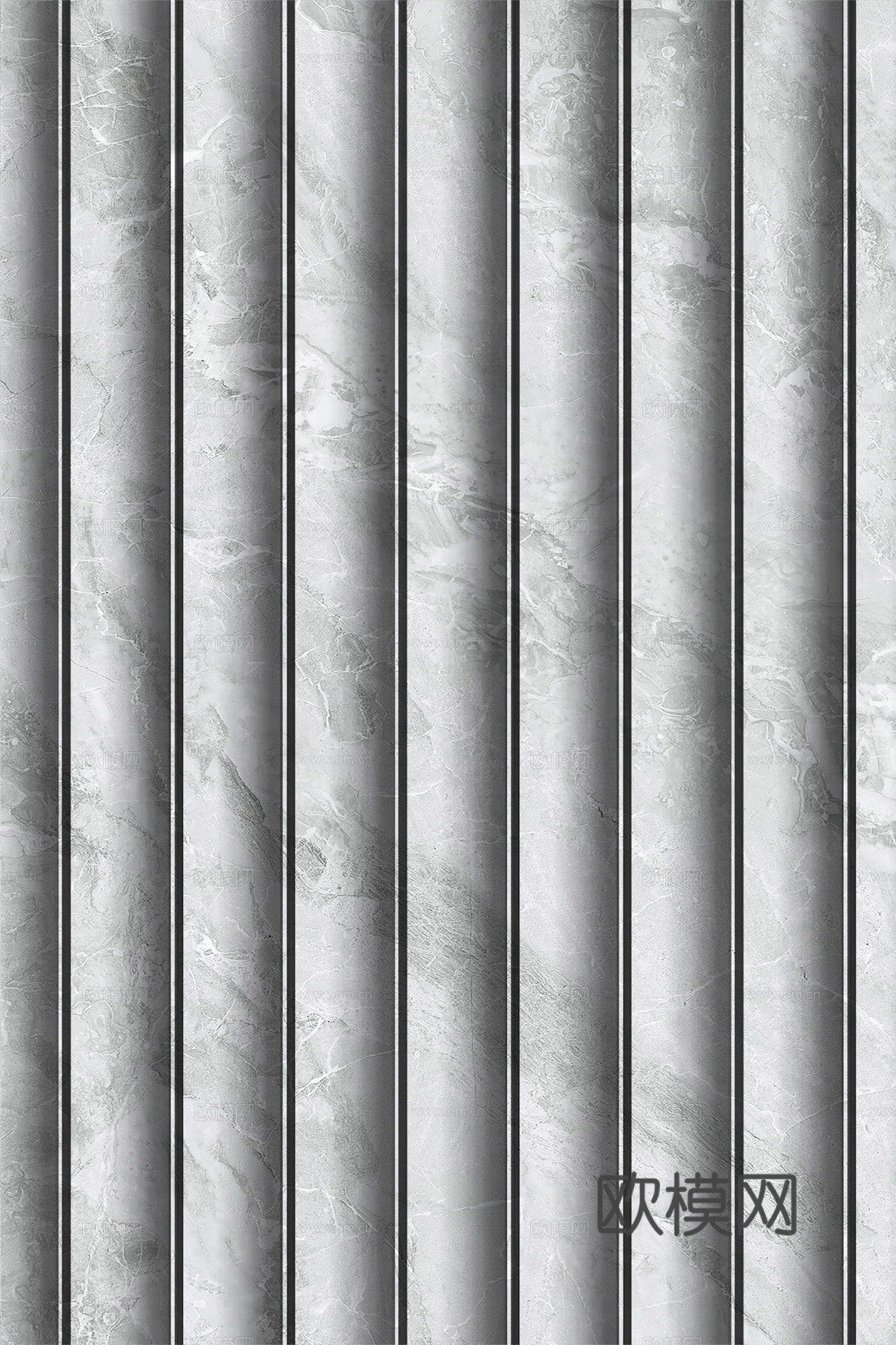 岩板大理石纹波浪艺术背景墙下载（渲染图7）