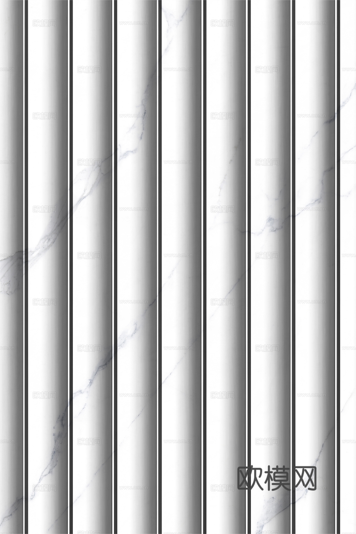 岩板大理石纹波浪艺术背景墙下载（渲染图1）