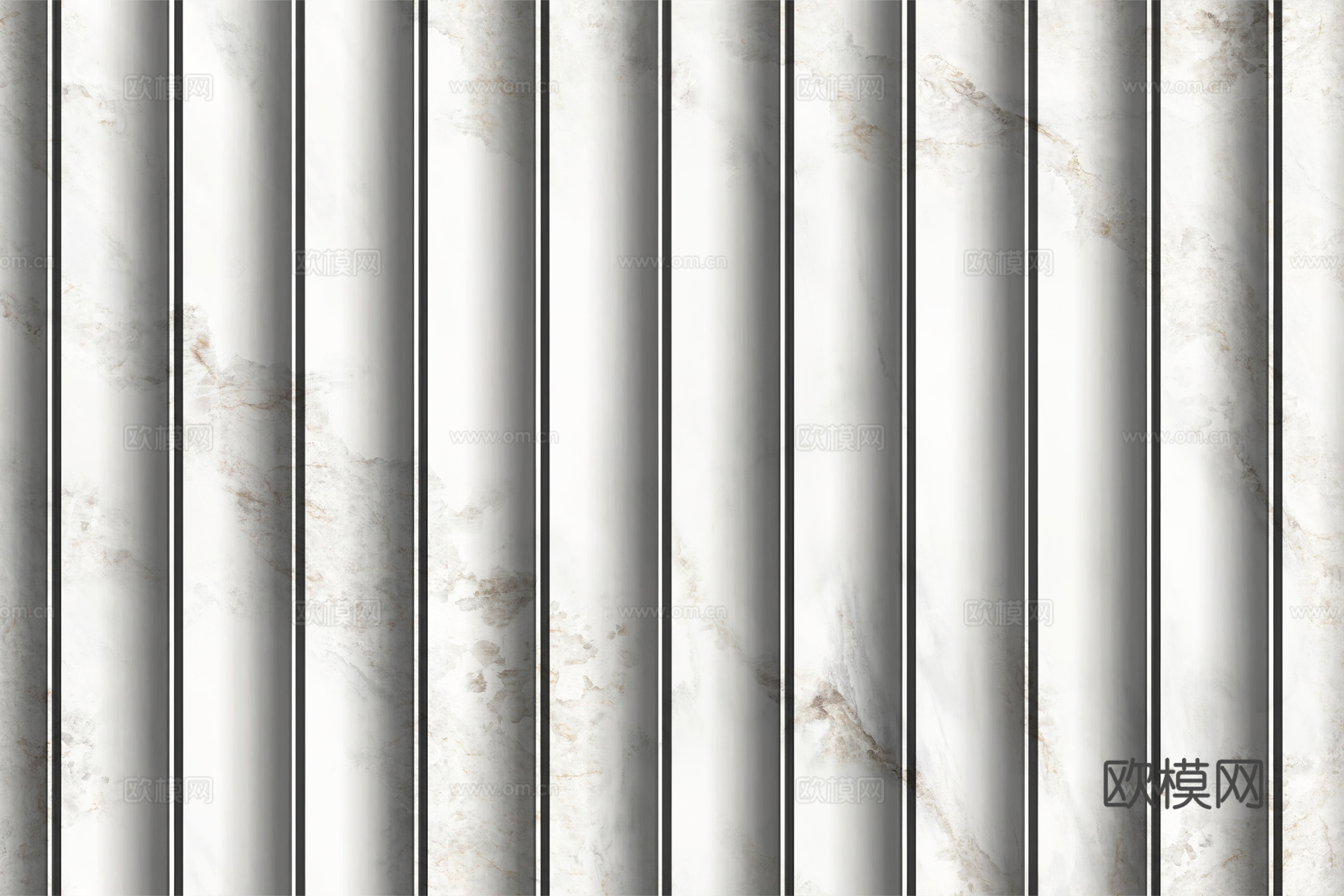 岩板大理石纹波浪艺术背景墙下载（渲染图1）