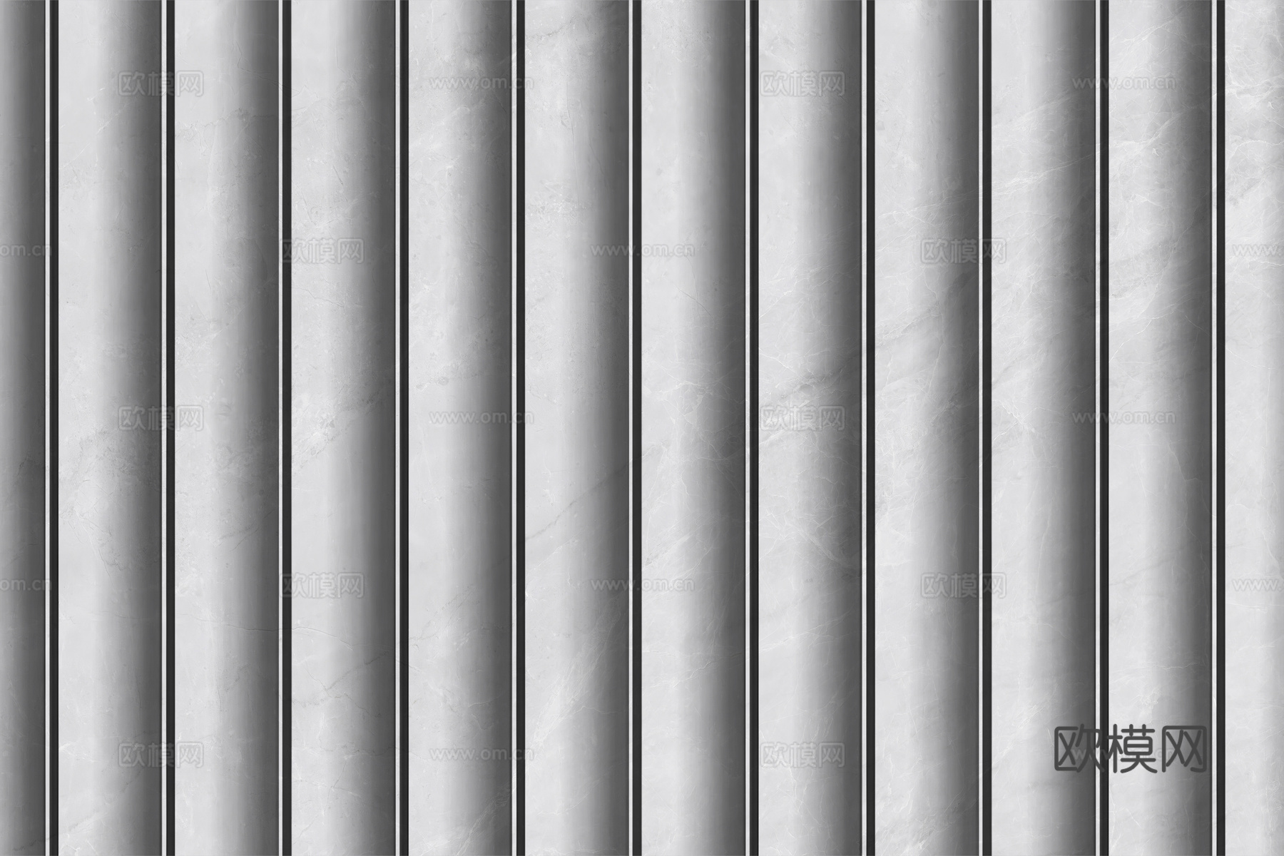 岩板大理石纹波浪艺术背景墙下载（渲染图1）