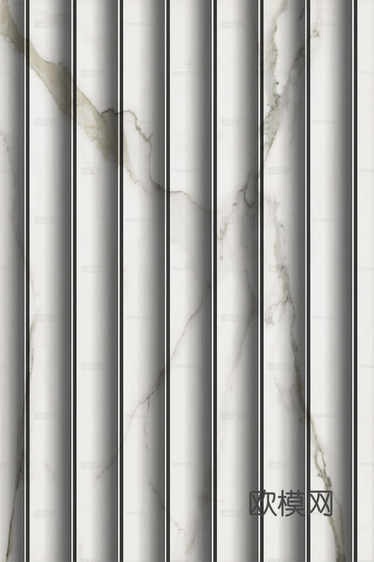 岩板大理石纹波浪艺术背景墙下载（渲染图1）