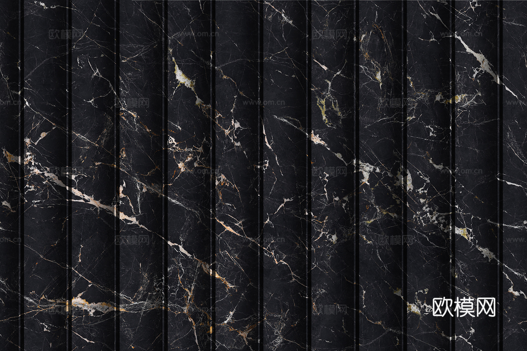 岩板大理石纹波浪艺术背景墙下载（渲染图4）