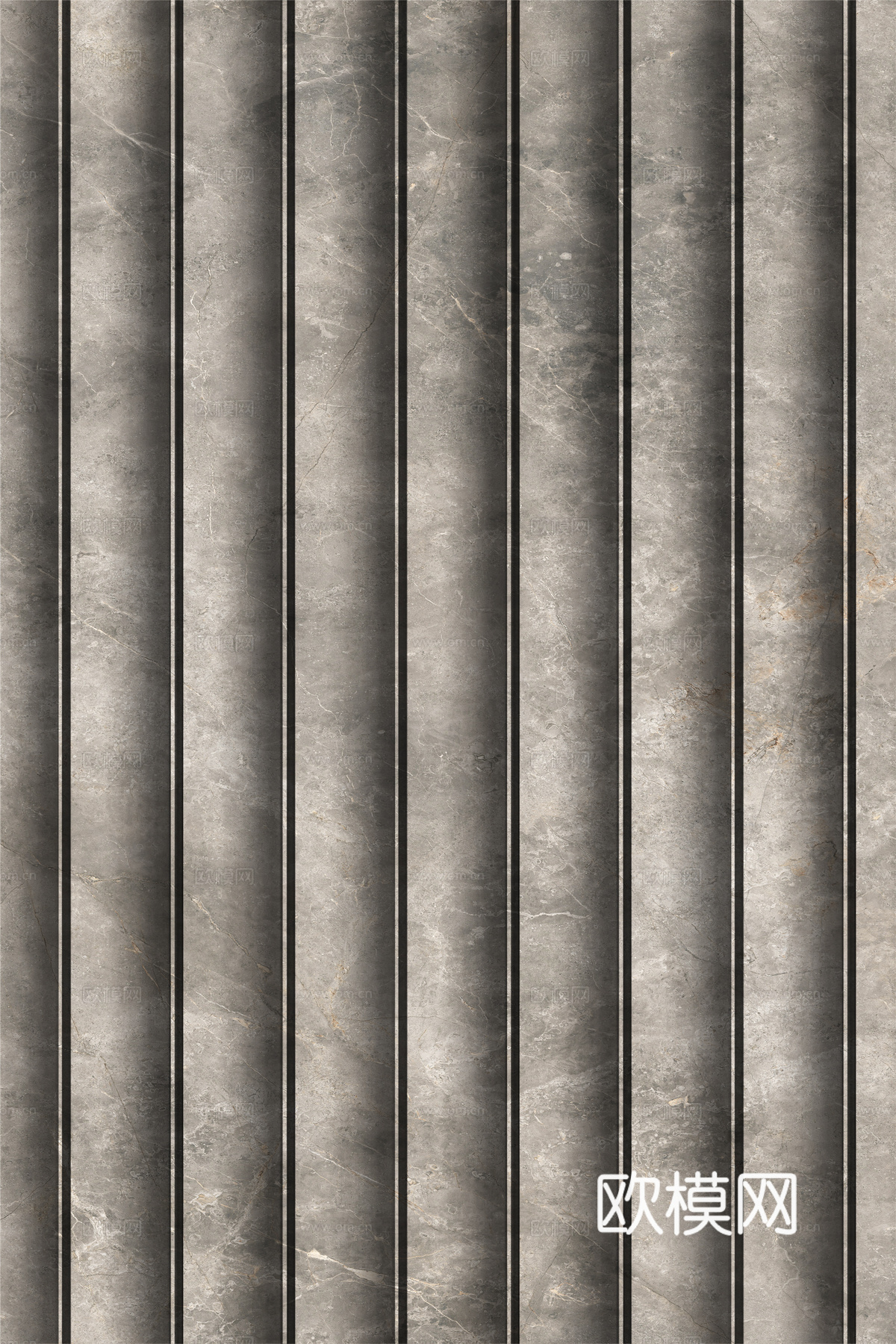 岩板大理石纹波浪艺术背景墙下载（渲染图5）