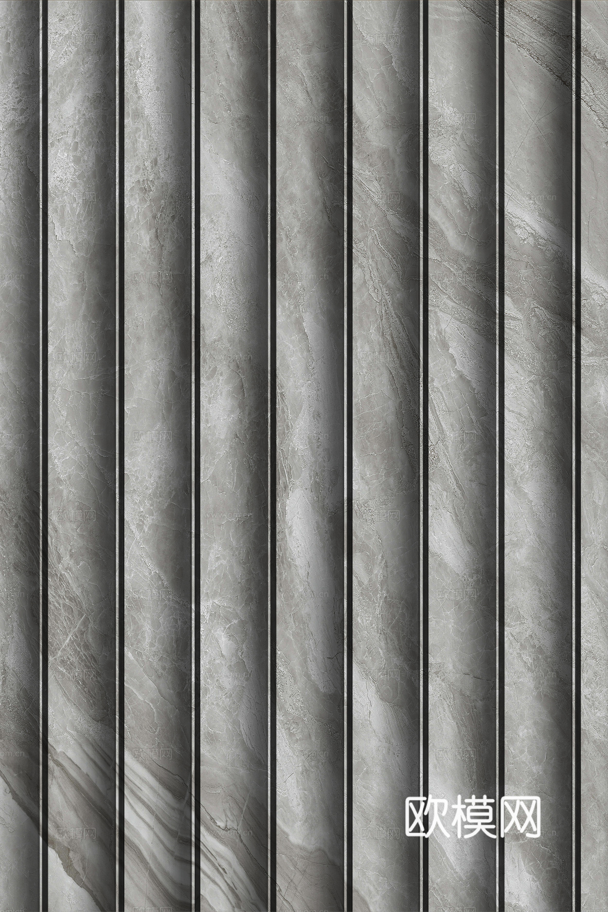 岩板大理石纹波浪艺术背景墙下载（渲染图7）