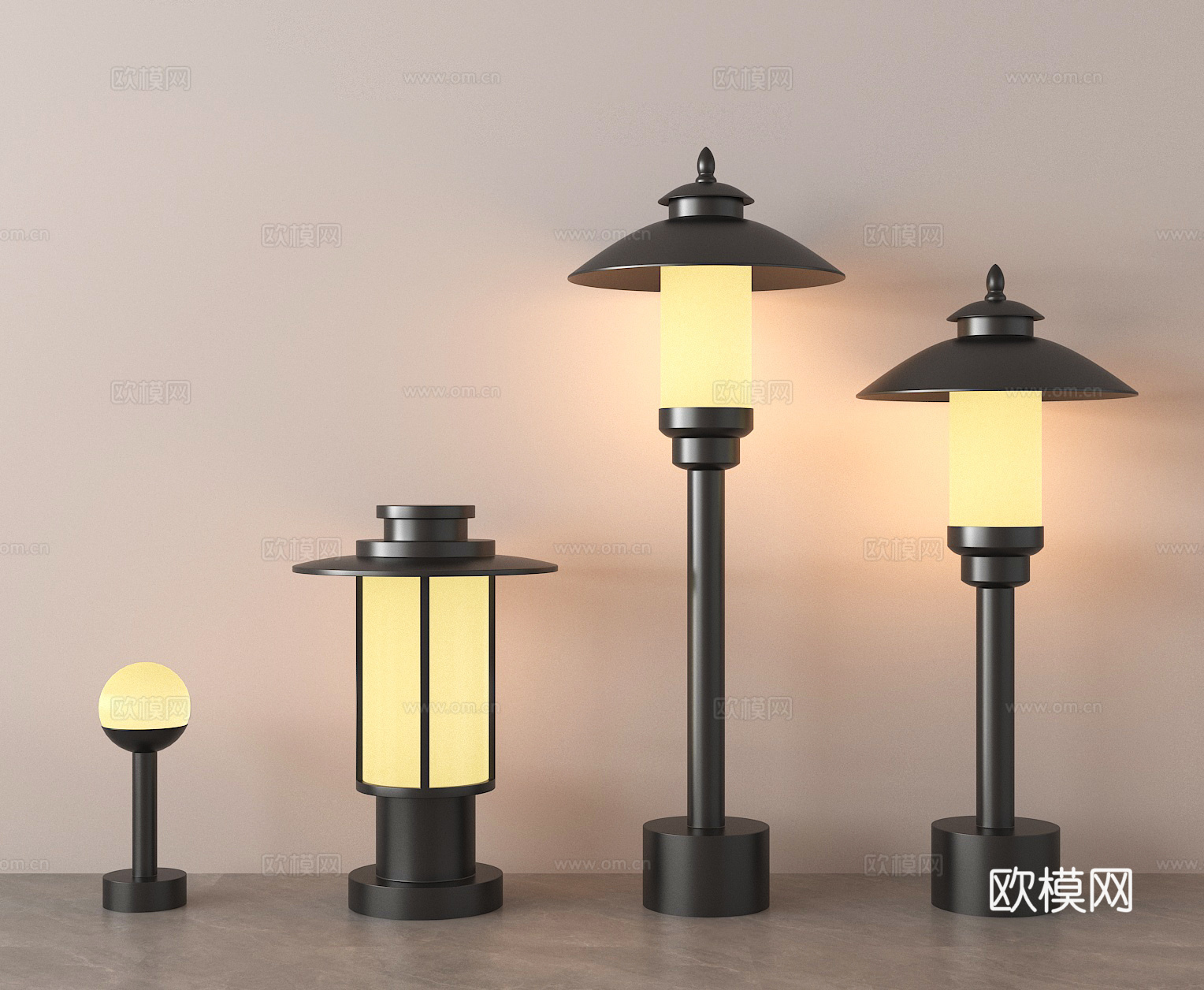 庭院灯 景观灯 户外灯 草坪灯su模型