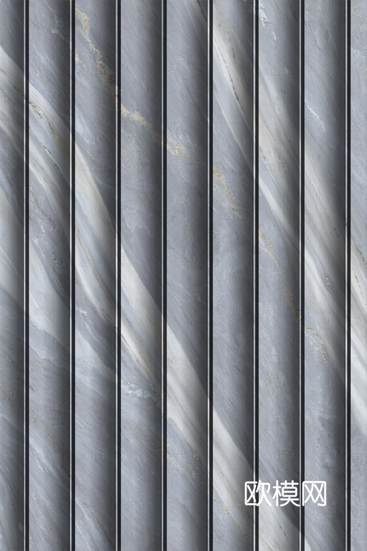 岩板大理石纹波浪艺术背景墙下载（渲染图8）