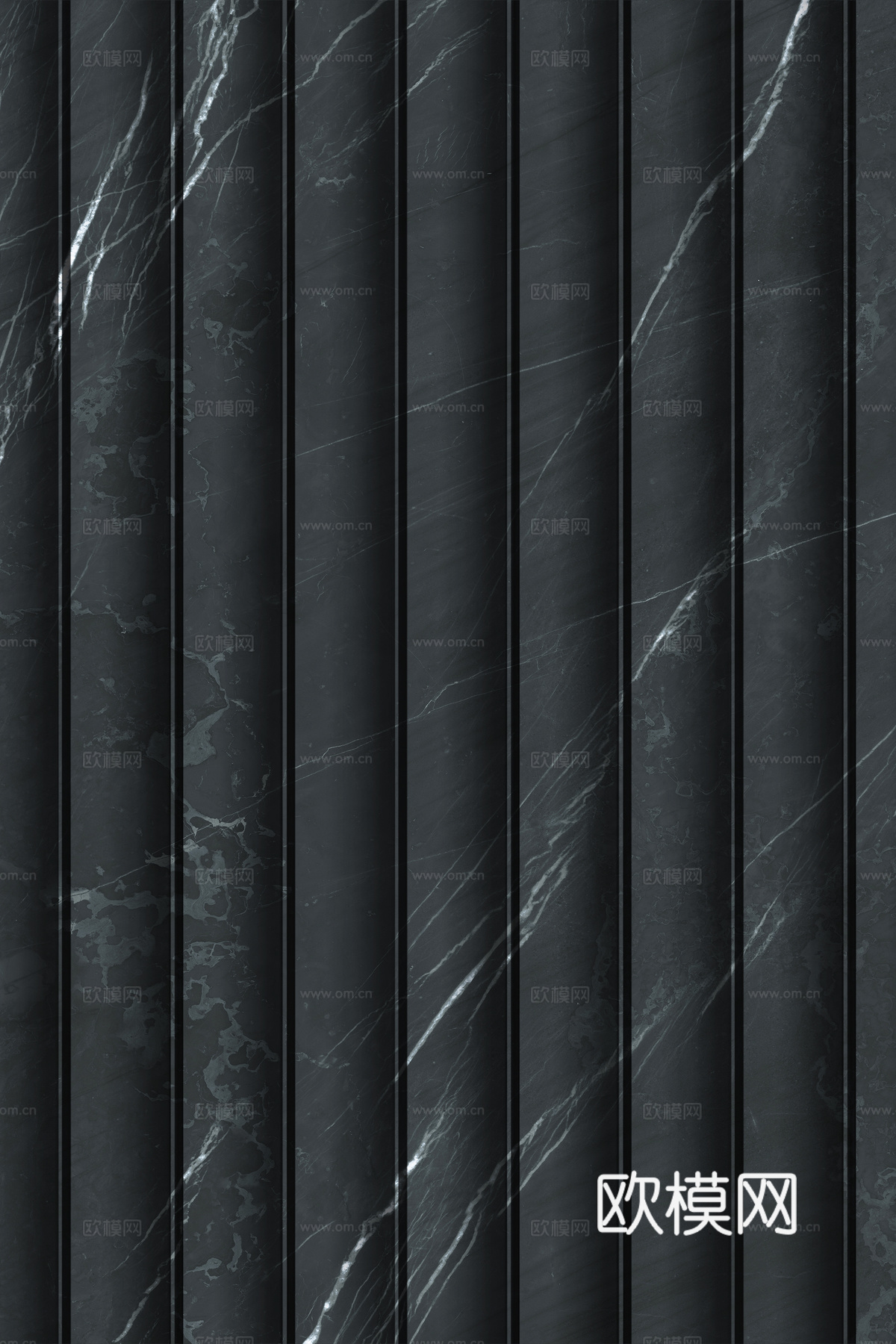 岩板大理石纹波浪艺术背景墙下载（渲染图1）