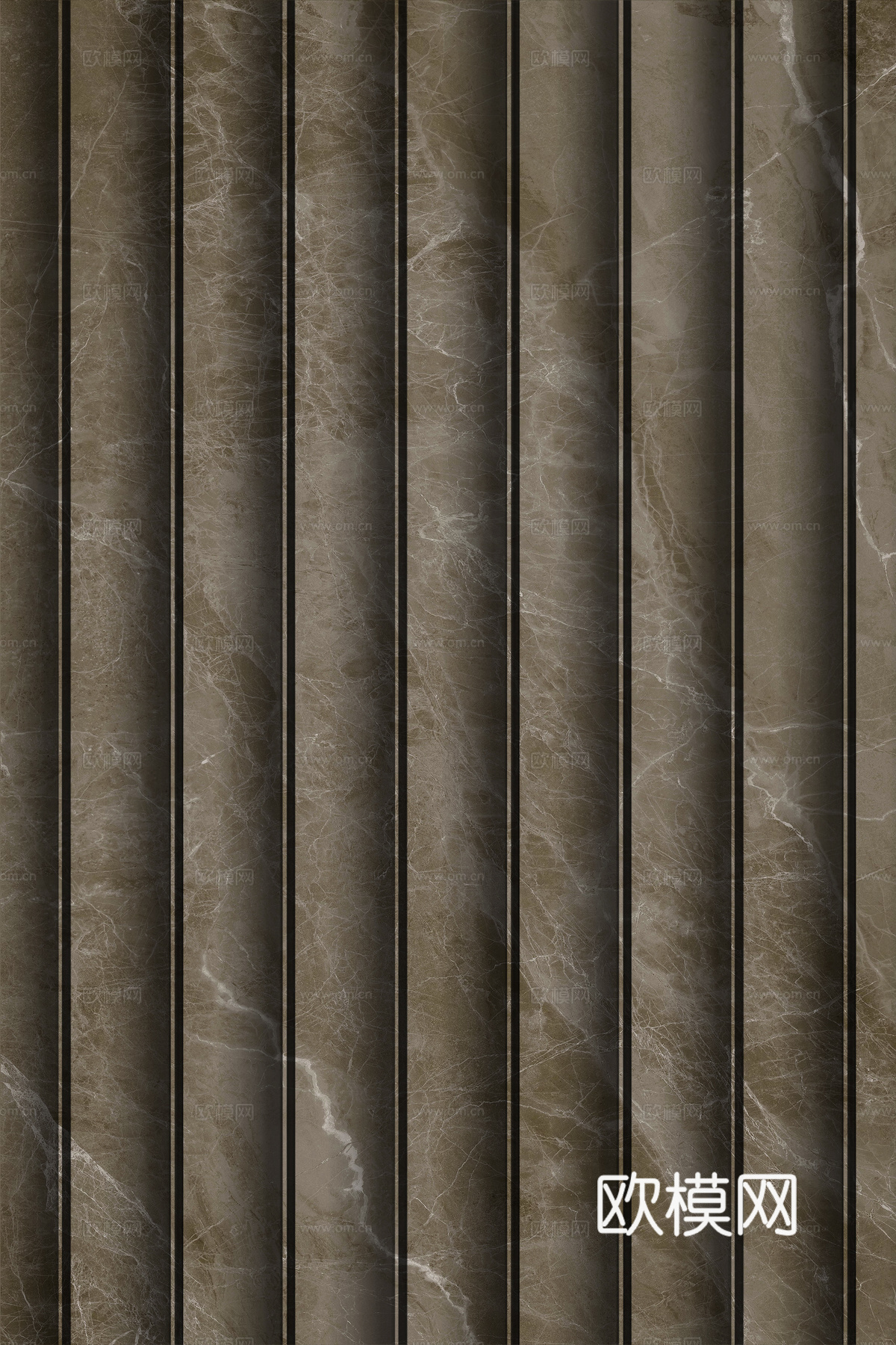 岩板大理石纹波浪艺术背景墙下载（渲染图4）