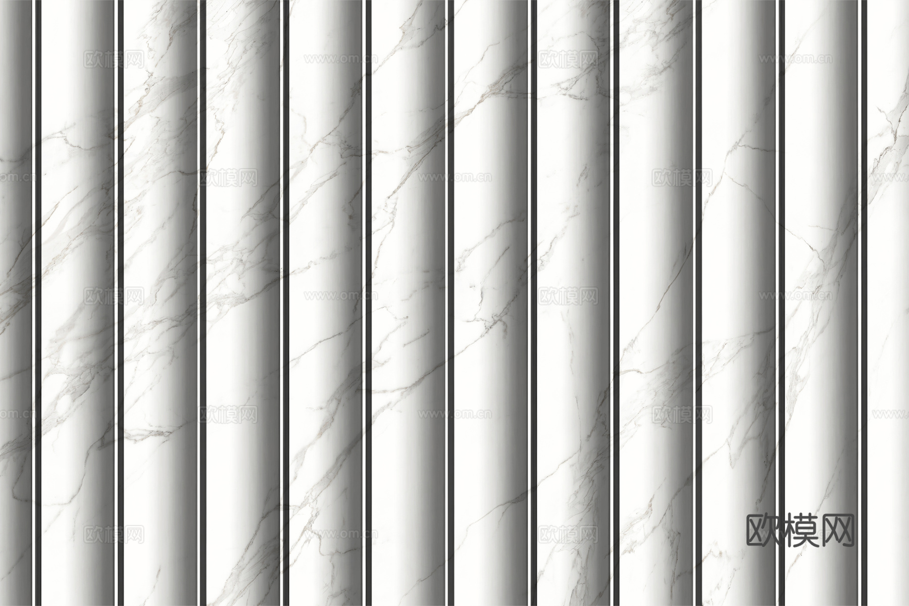 岩板大理石纹波浪艺术背景墙下载（渲染图1）