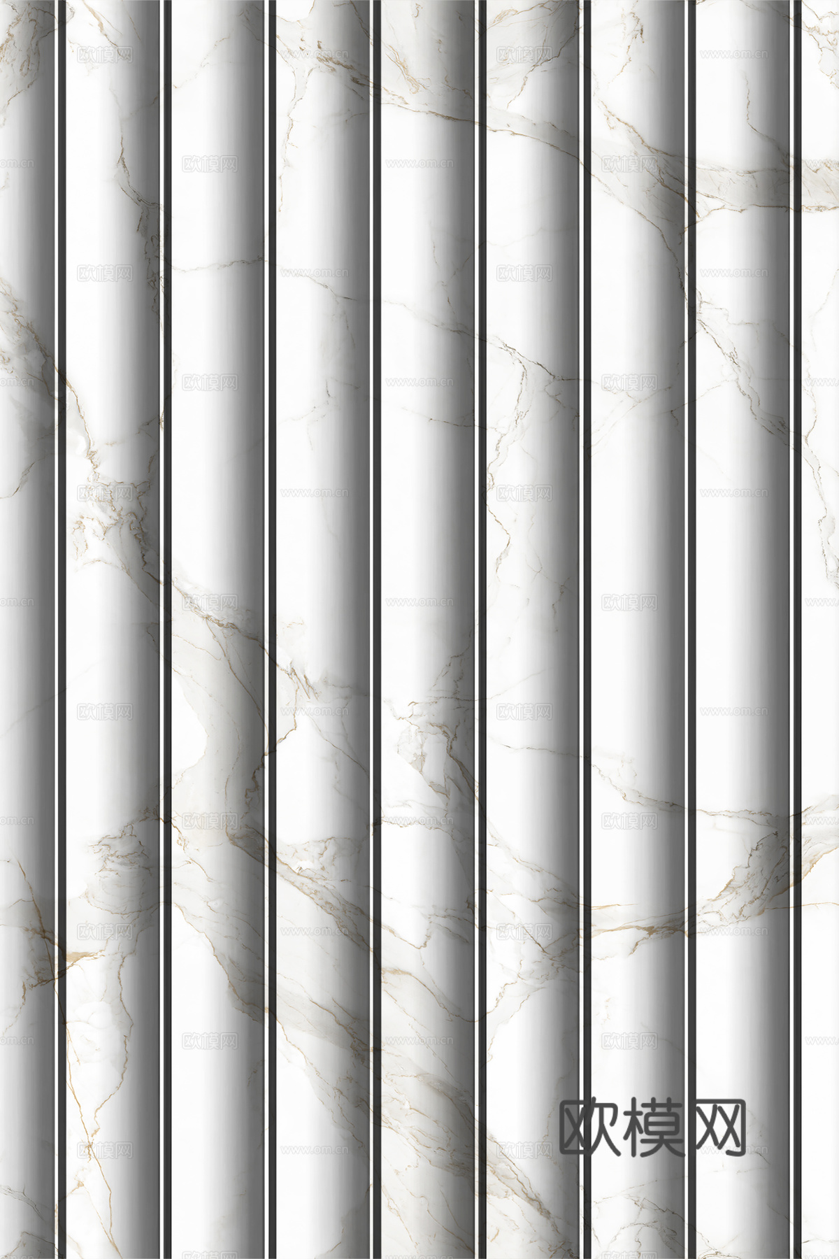 岩板大理石纹波浪艺术背景墙下载（渲染图5）