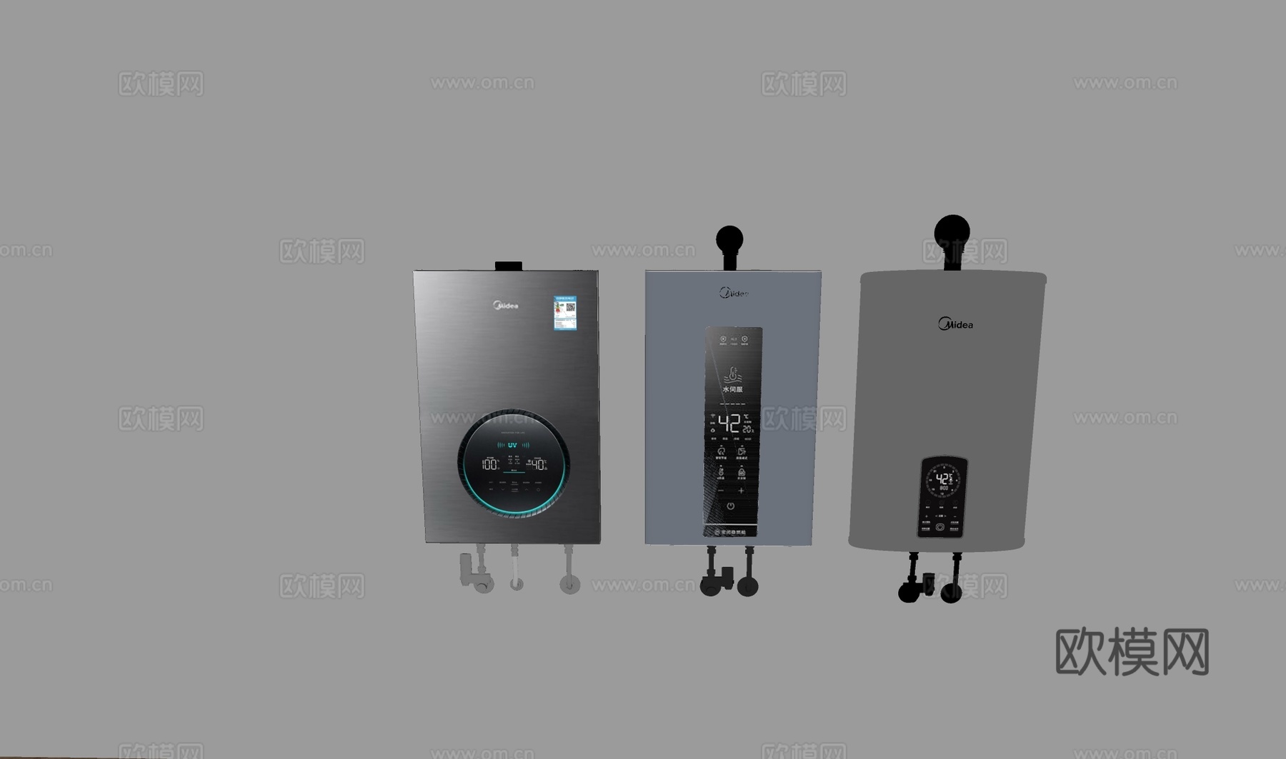 燃气热水器壁挂炉su模型
