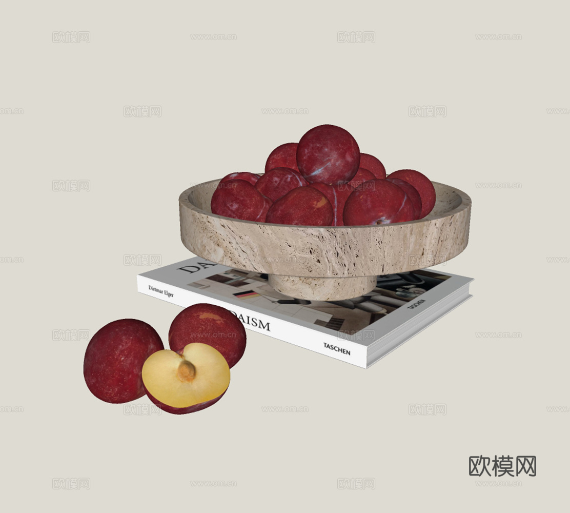酒水食物su模型