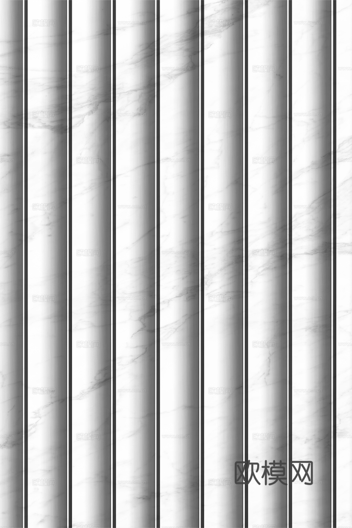 岩板大理石纹波浪艺术背景墙下载（渲染图3）