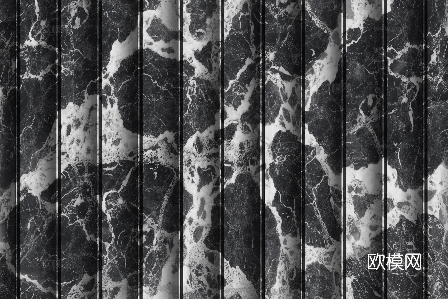 岩板大理石纹波浪艺术背景墙下载（渲染图1）