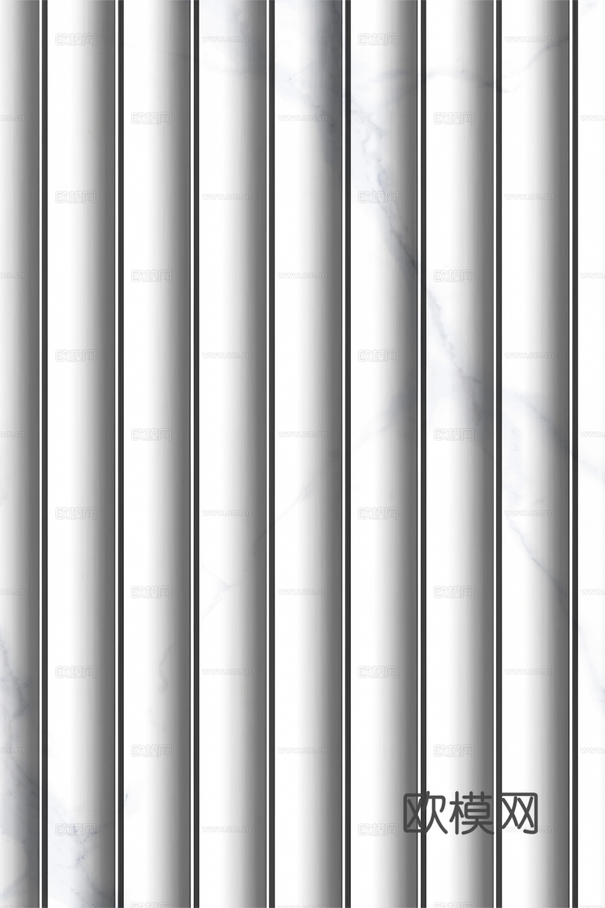 岩板大理石纹波浪艺术背景墙下载（渲染图3）