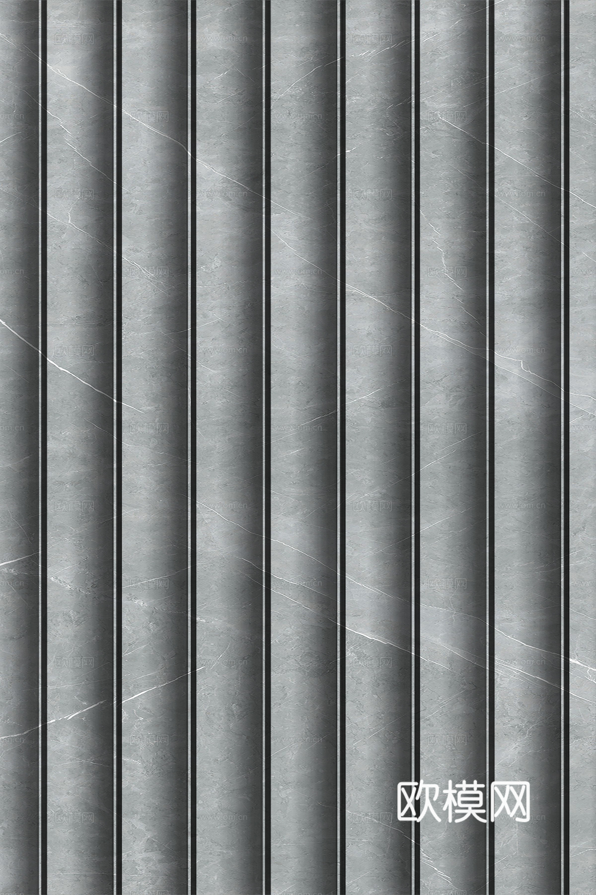 岩板大理石纹波浪艺术背景墙下载（渲染图3）