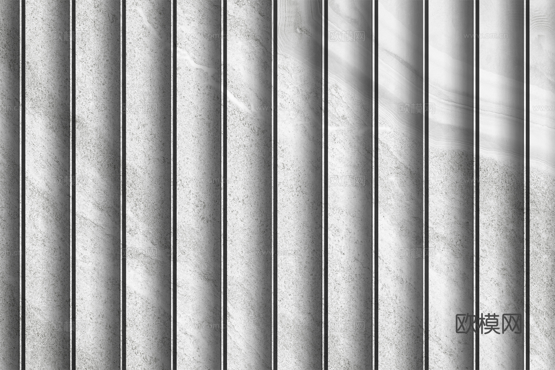 岩板大理石纹波浪艺术背景墙下载（渲染图8）